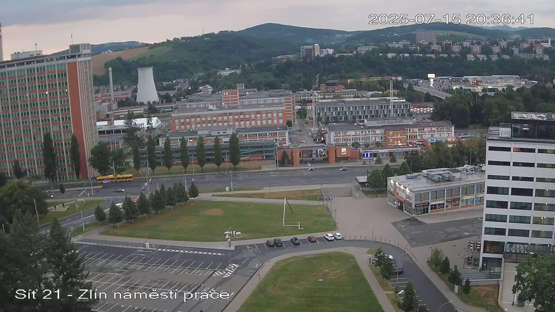 Zlín Industrial Area Live Cam - Zlin 1, Zlin, Czechia