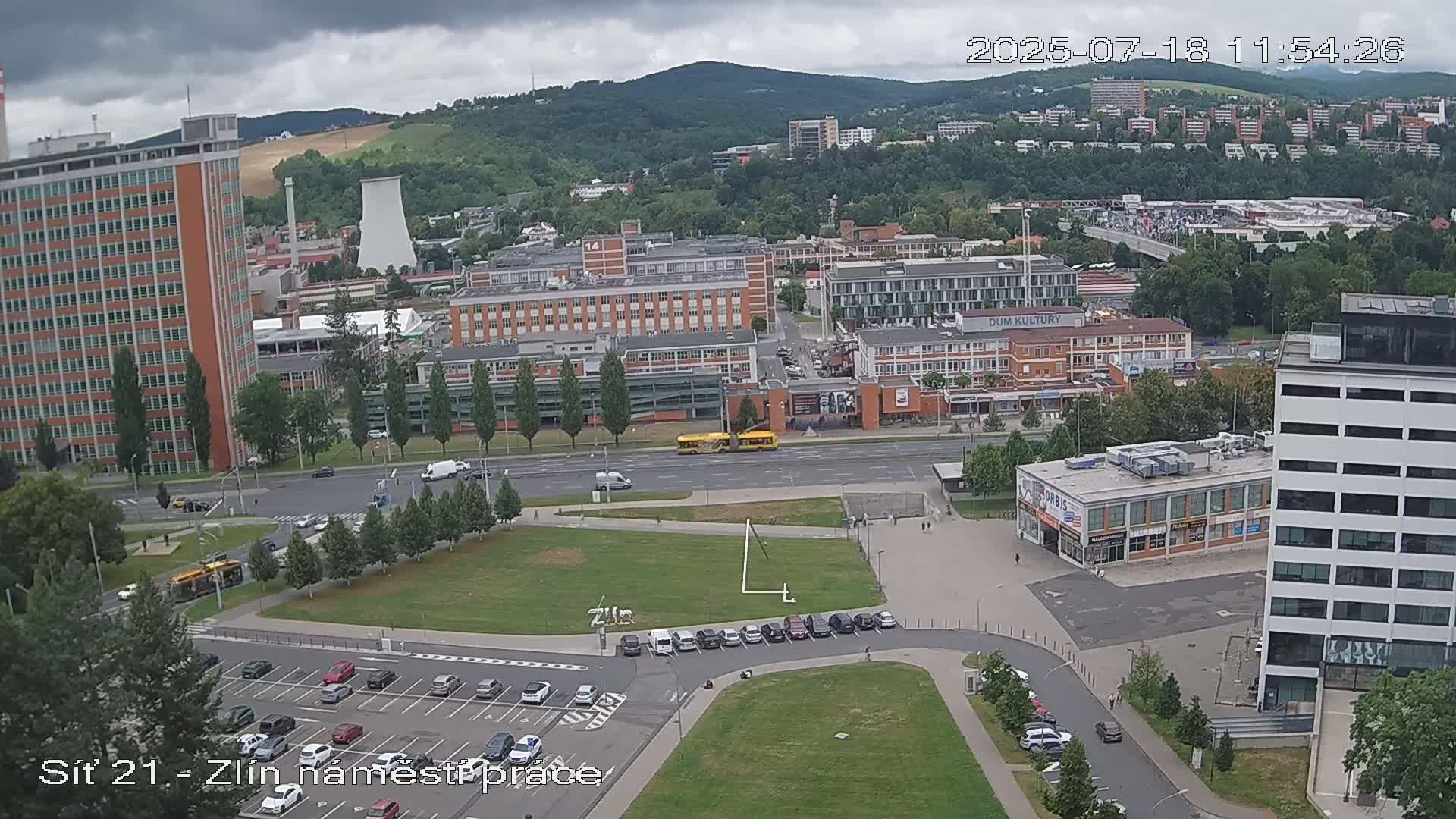 Zlín Industrial Area Live Cam - Zlin 1, Zlin, Czechia