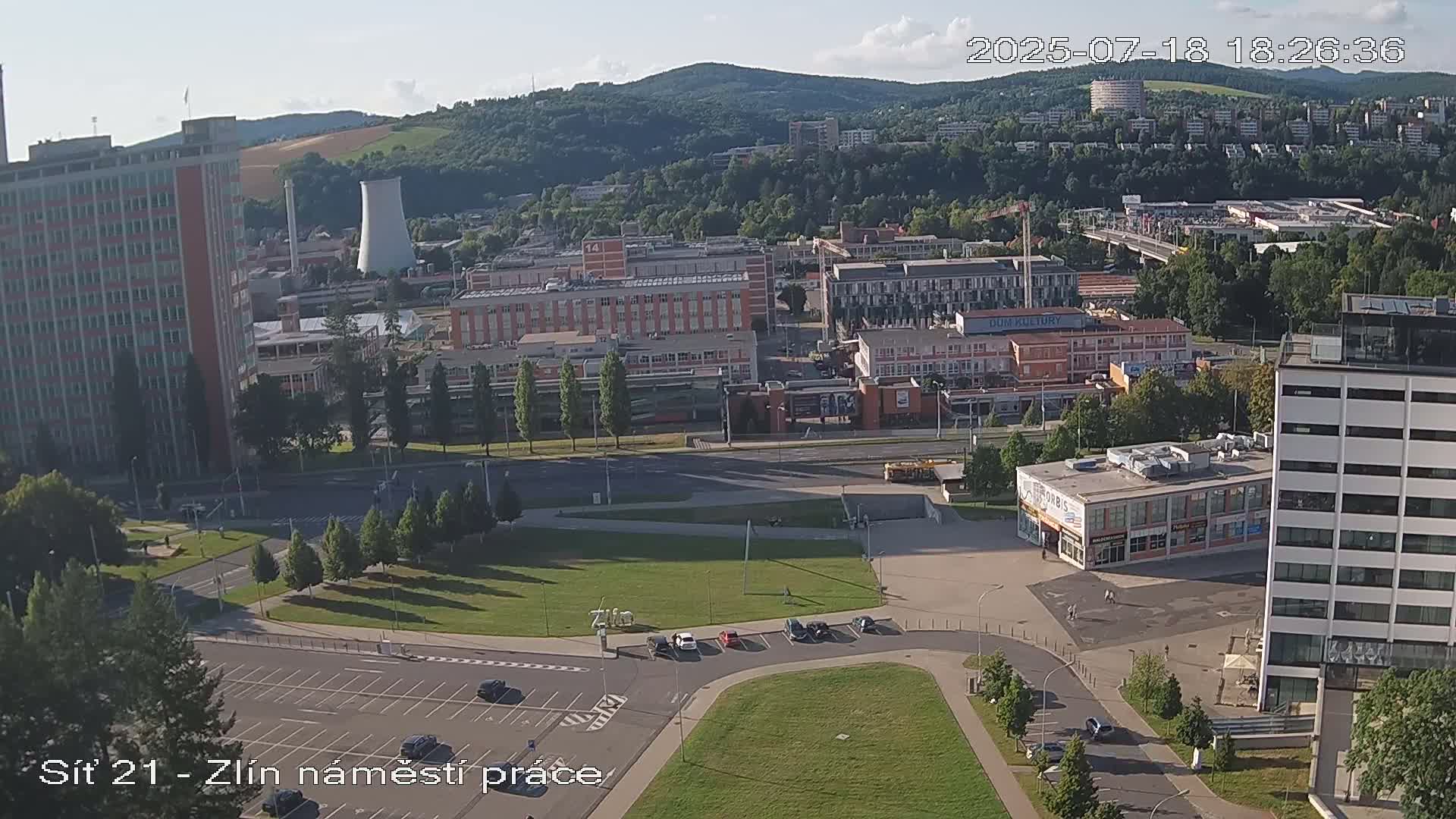 Zlín Industrial Area Live Cam - Zlin 1, Zlin, Czechia