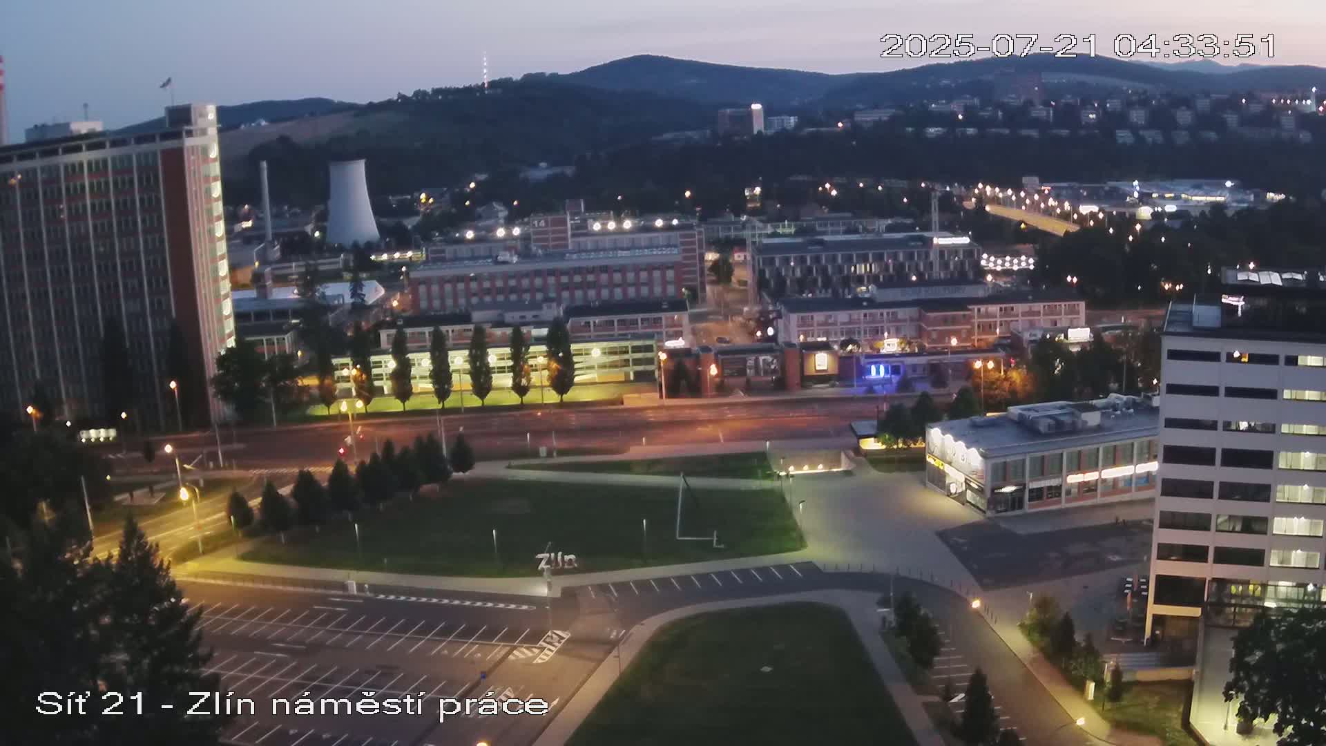 Zlín Industrial Area Live Cam - Zlin 1, Zlin, Czechia