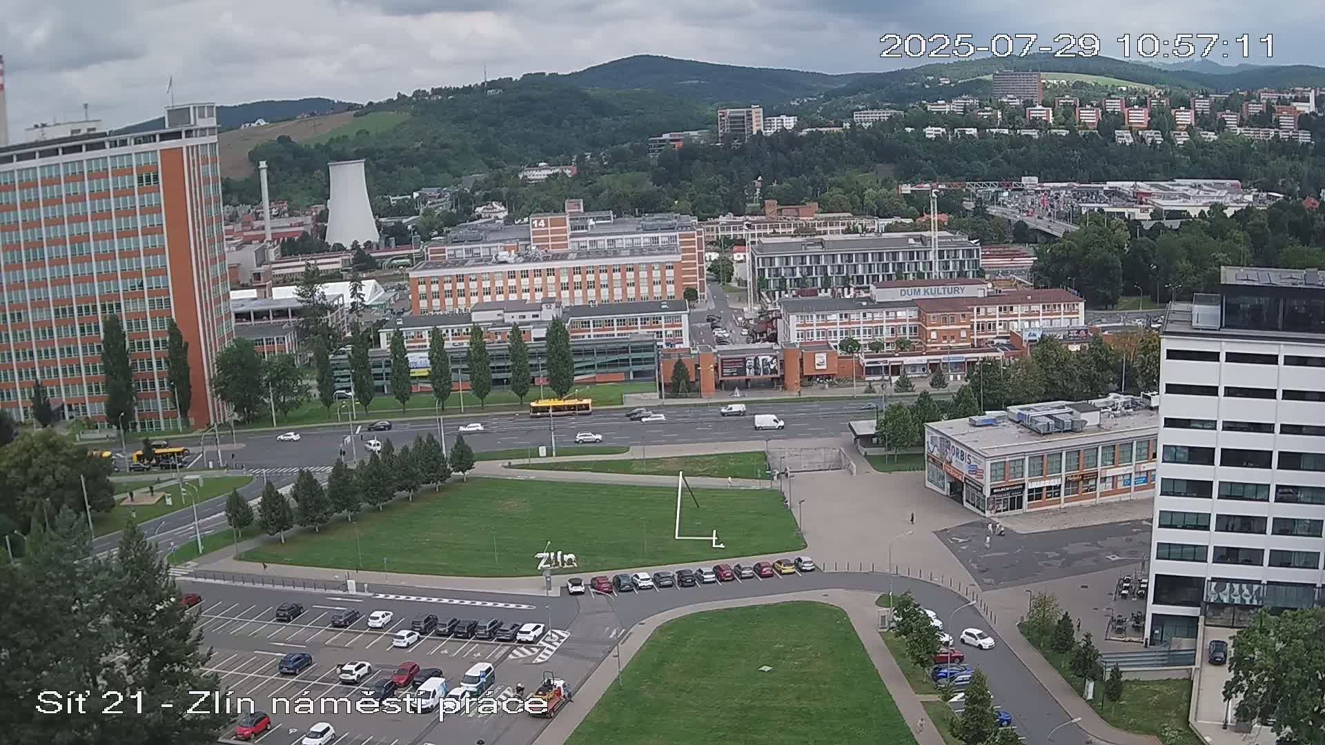 Zlín Industrial Area Live Cam - Zlin 1, Zlin, Czechia