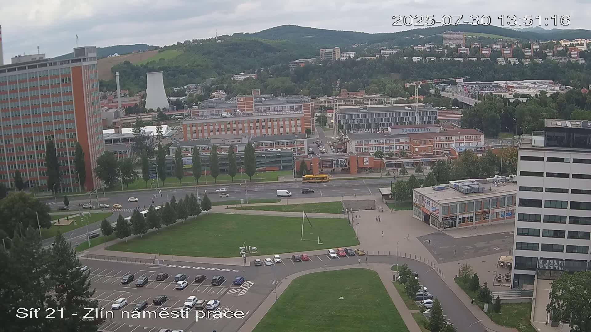 Zlín Industrial Area Live Cam - Zlin 1, Zlin, Czechia