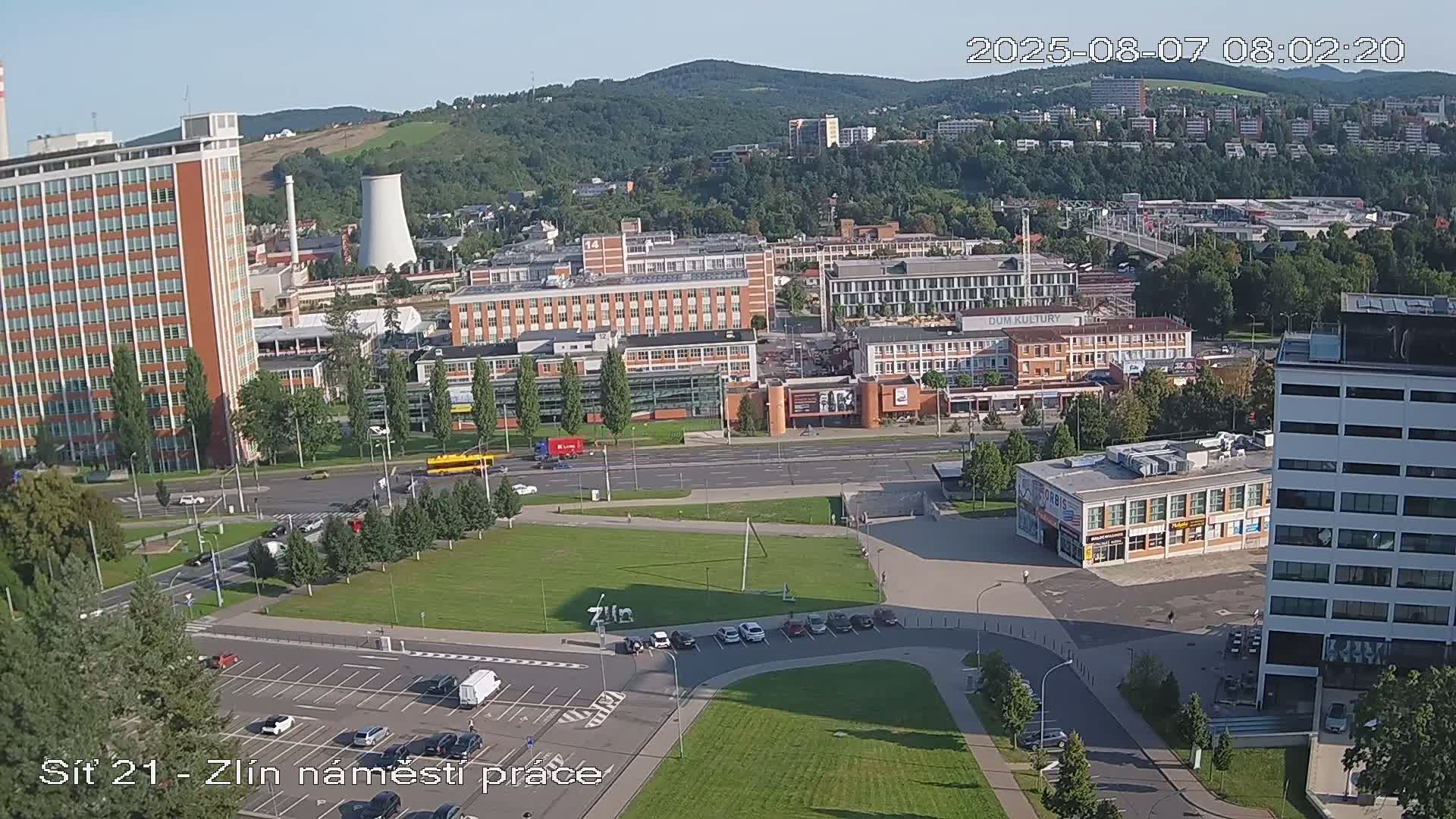 Zlín Industrial Area Live Cam - Zlin 1, Zlin, Czechia