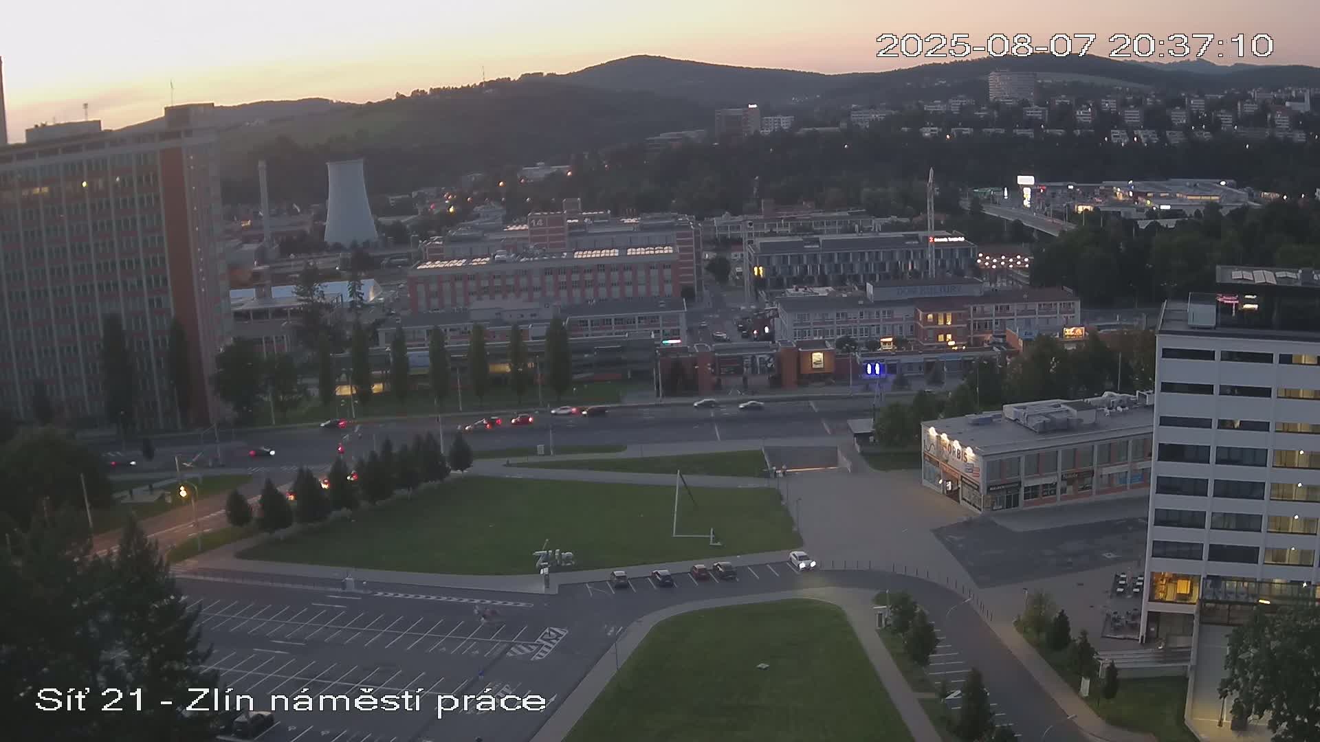 Zlín Industrial Area Live Cam - Zlin 1, Zlin, Czechia