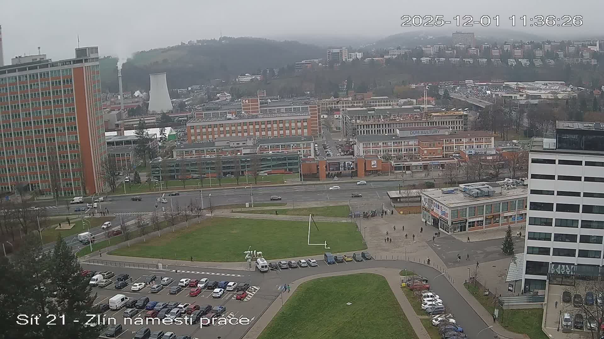 Zlín Industrial Area Live Cam - Zlin 1, Zlin, Czechia
