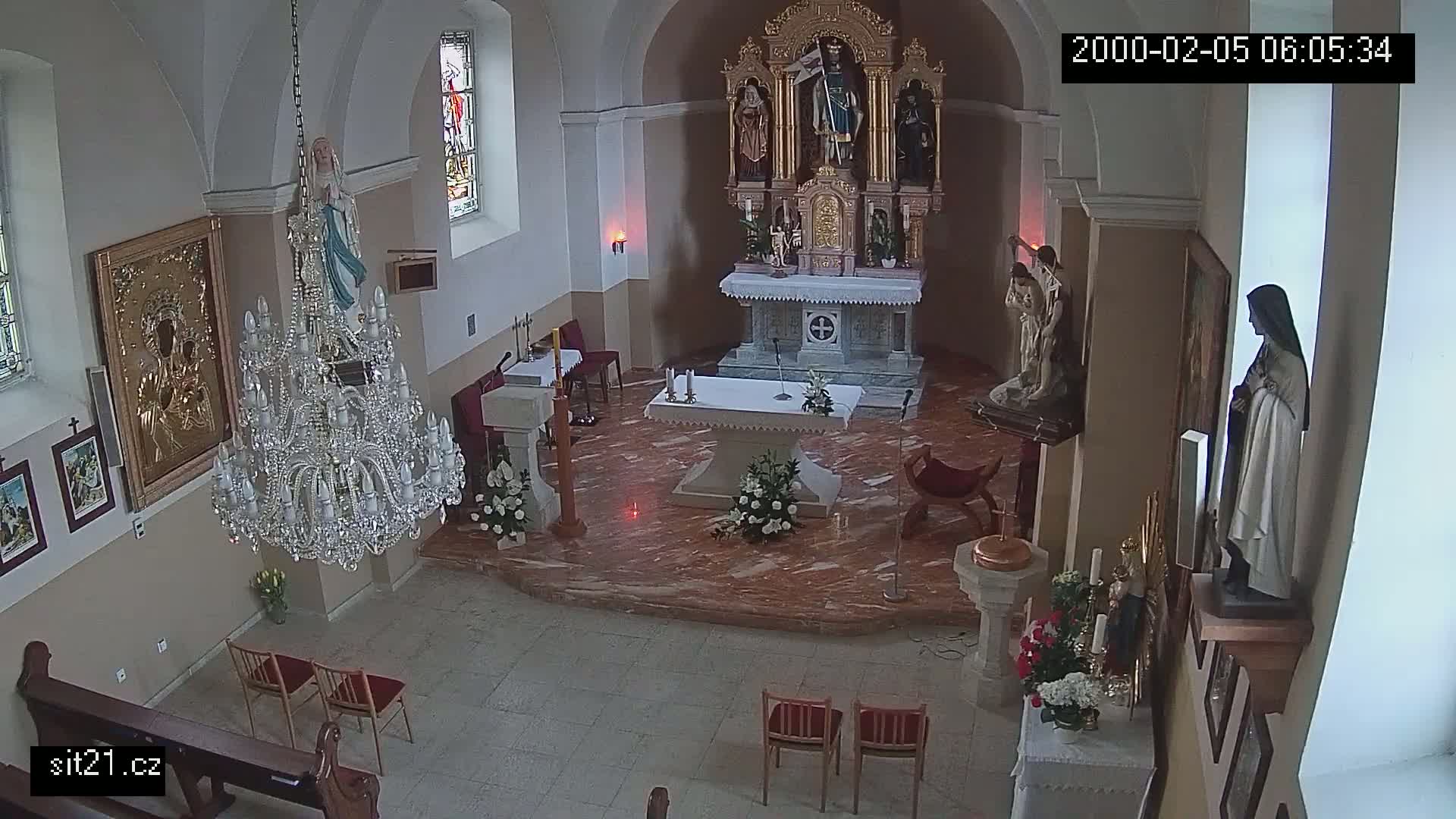 Ludslavice Church of St. Wenceslaus (Kostel) Indoor Live Cam -  Ludslavice, Kroměříz, Zlin, Czechia