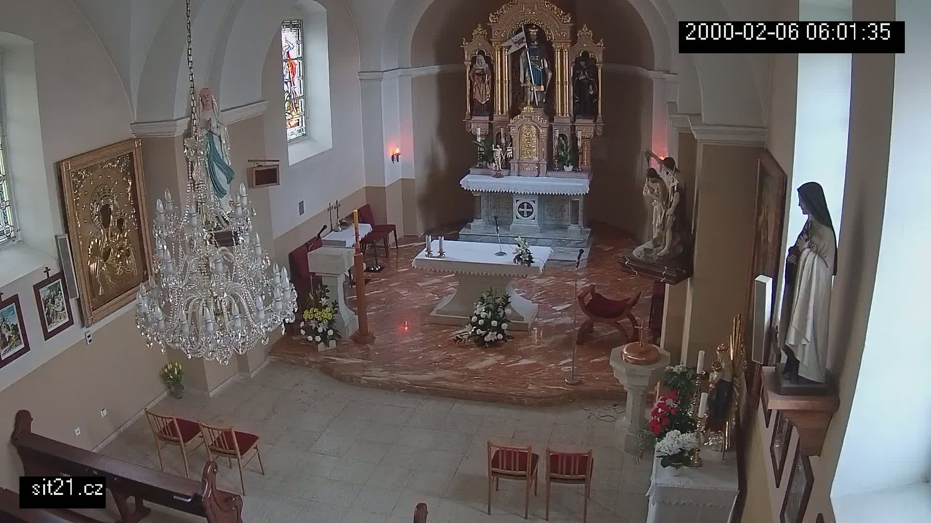 Ludslavice Church of St. Wenceslaus (Kostel) Indoor Live Cam -  Ludslavice, Kroměříz, Zlin, Czechia
