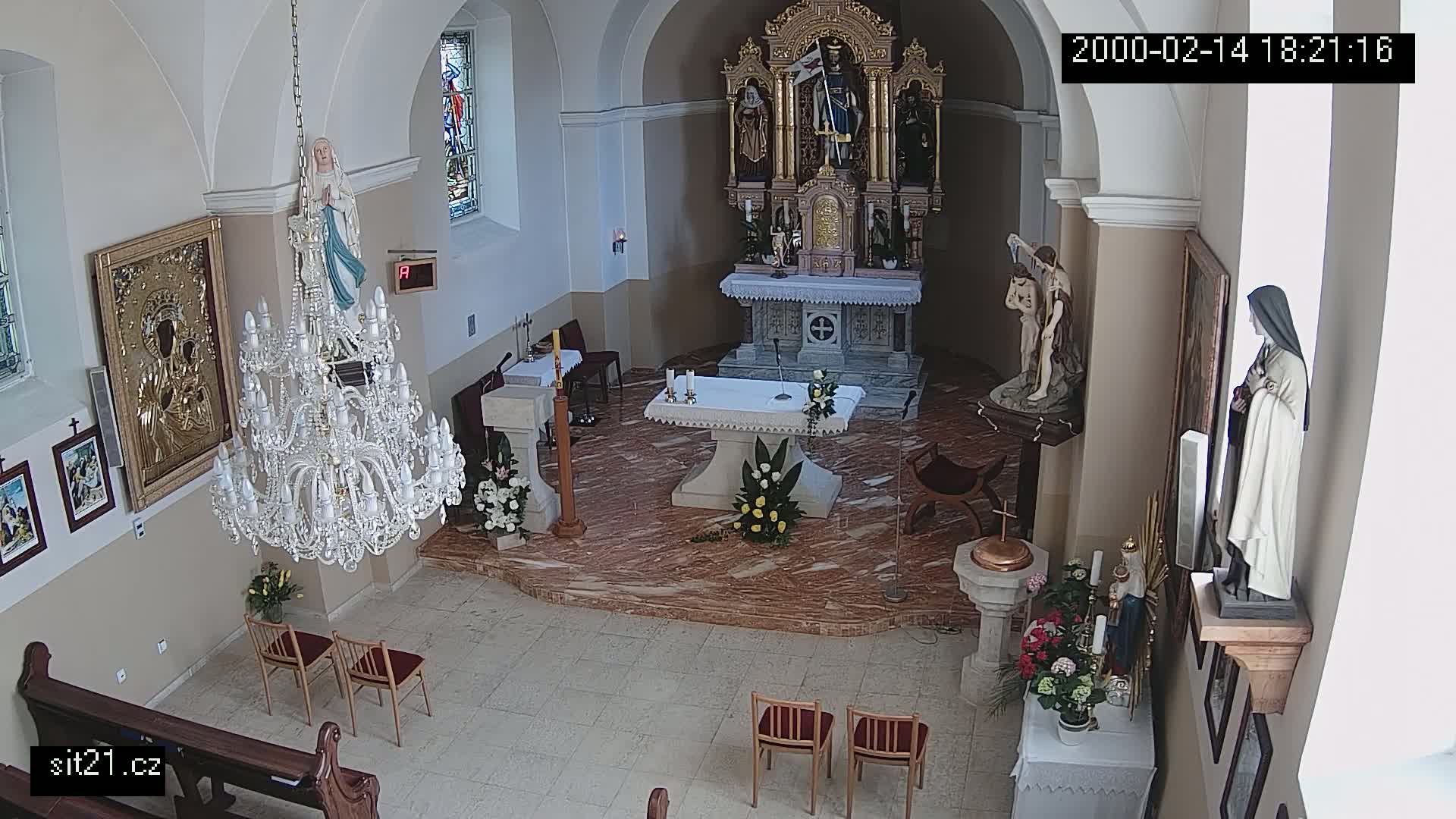 Ludslavice Church of St. Wenceslaus (Kostel) Indoor Live Cam -  Ludslavice, Kroměříz, Zlin, Czechia
