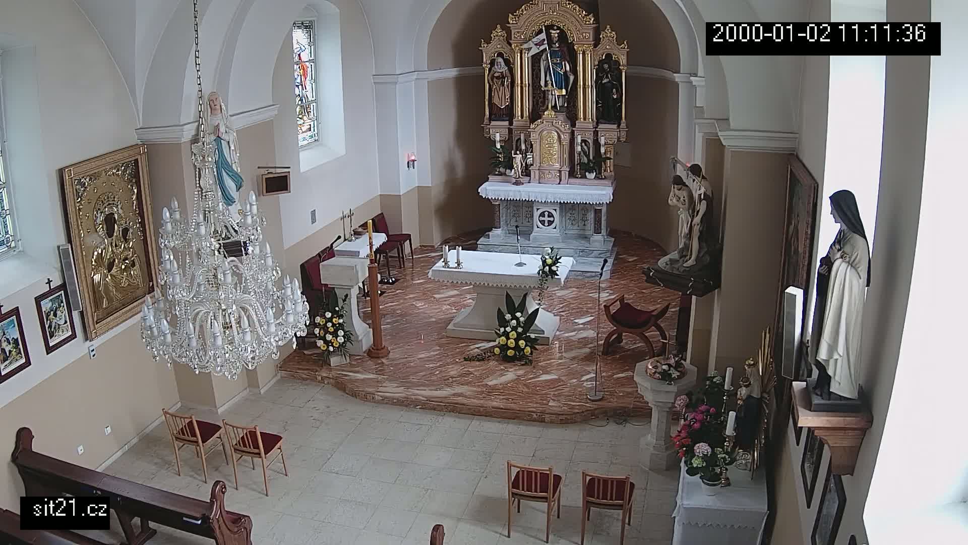 Ludslavice Church of St. Wenceslaus (Kostel) Indoor Live Cam -  Ludslavice, Kroměříz, Zlin, Czechia