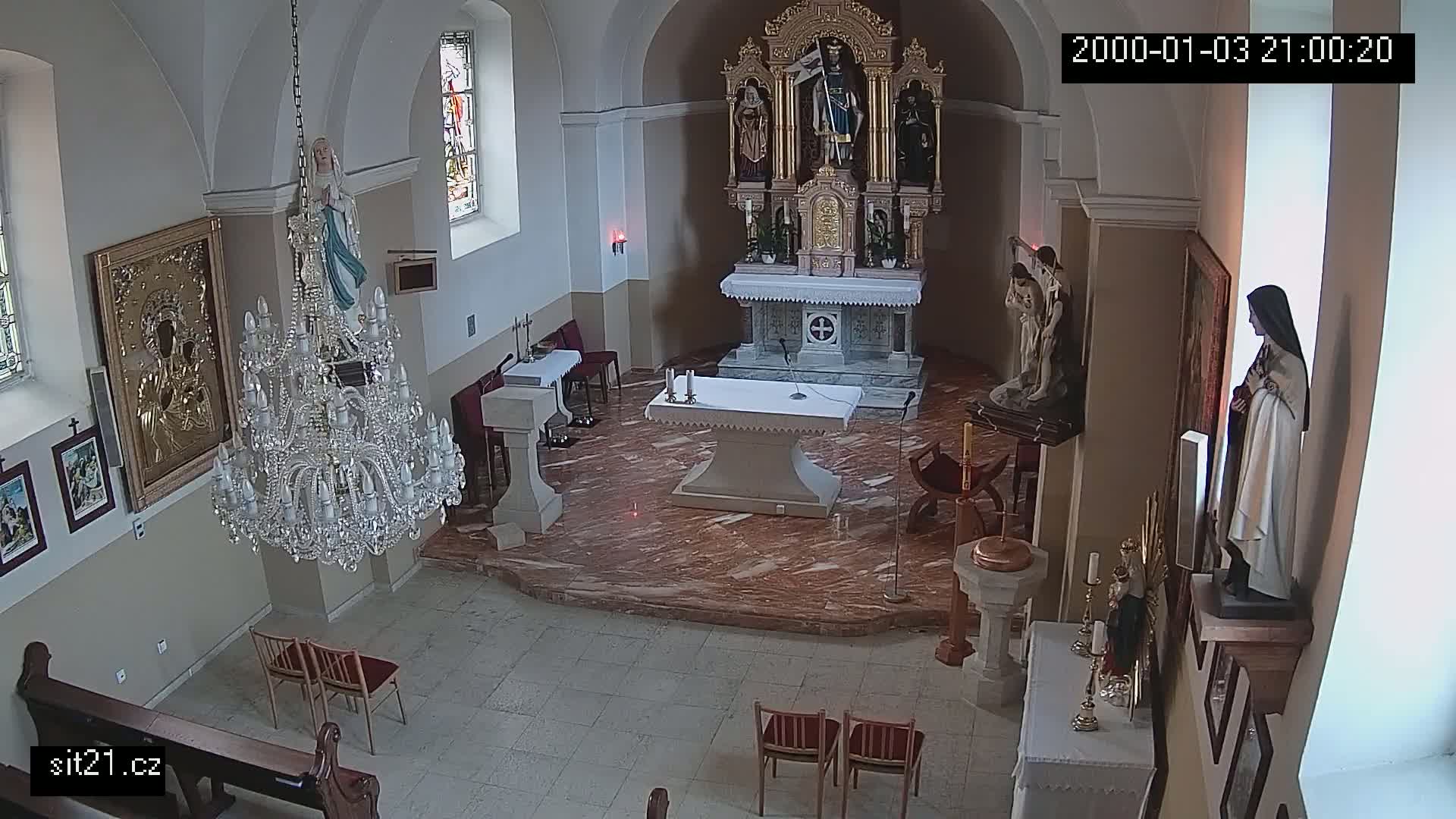 Ludslavice Church of St. Wenceslaus (Kostel) Indoor Live Cam -  Ludslavice, Kroměříz, Zlin, Czechia