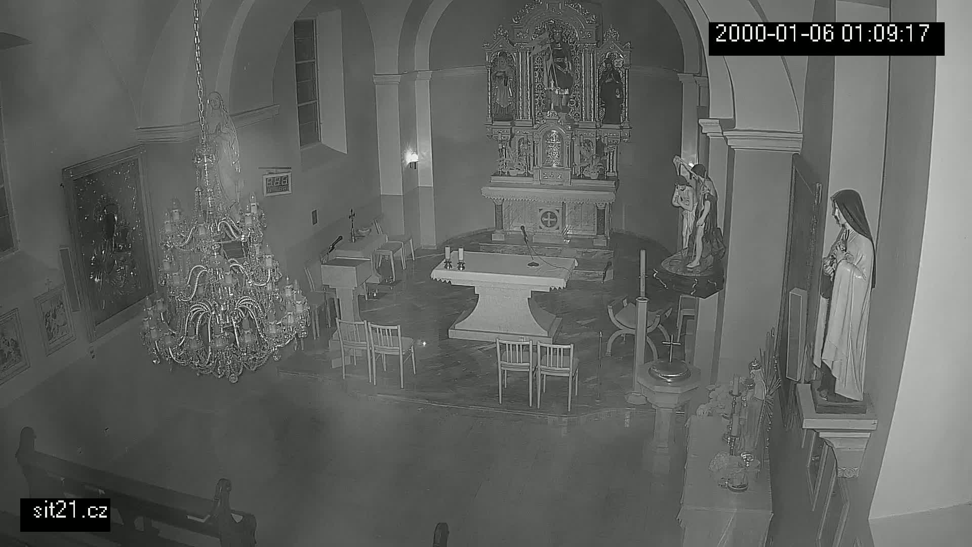 Ludslavice Church of St. Wenceslaus (Kostel) Indoor Live Cam -  Ludslavice, Kroměříz, Zlin, Czechia