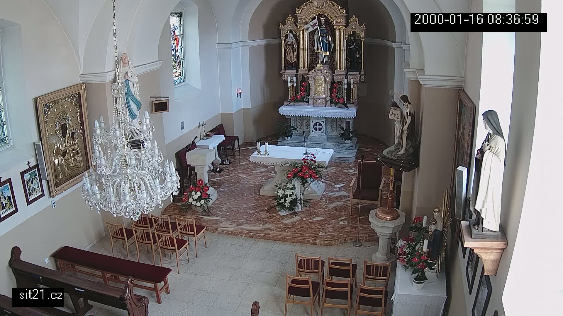 Ludslavice Church of St. Wenceslaus (Kostel) Indoor Live Cam -  Ludslavice, Kroměříz, Zlin, Czechia