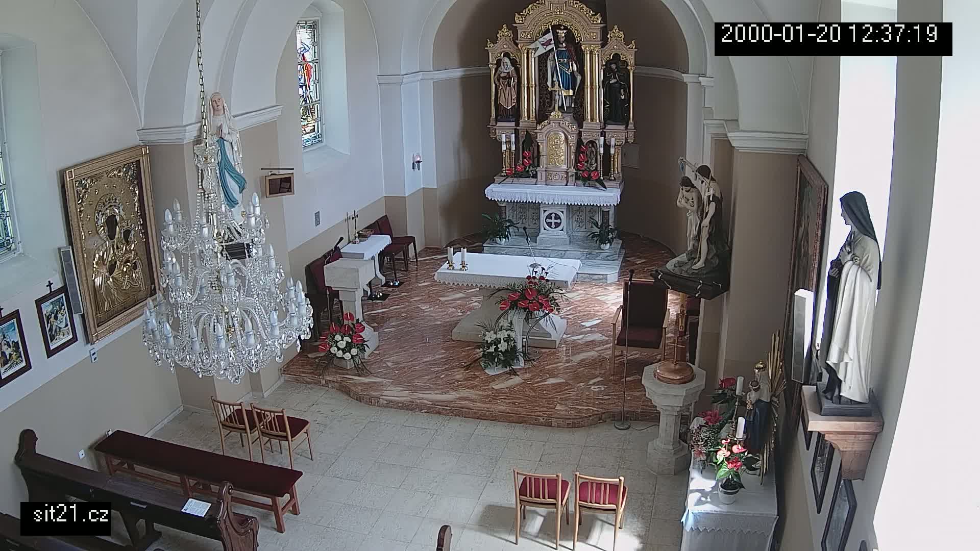 Ludslavice Church of St. Wenceslaus (Kostel) Indoor Live Cam -  Ludslavice, Kroměříz, Zlin, Czechia