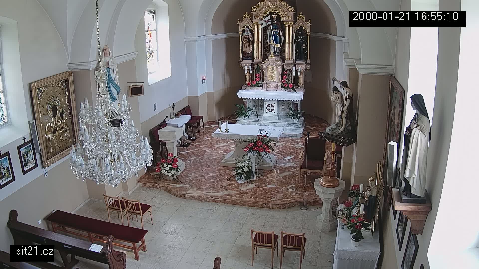 Ludslavice Church of St. Wenceslaus (Kostel) Indoor Live Cam -  Ludslavice, Kroměříz, Zlin, Czechia