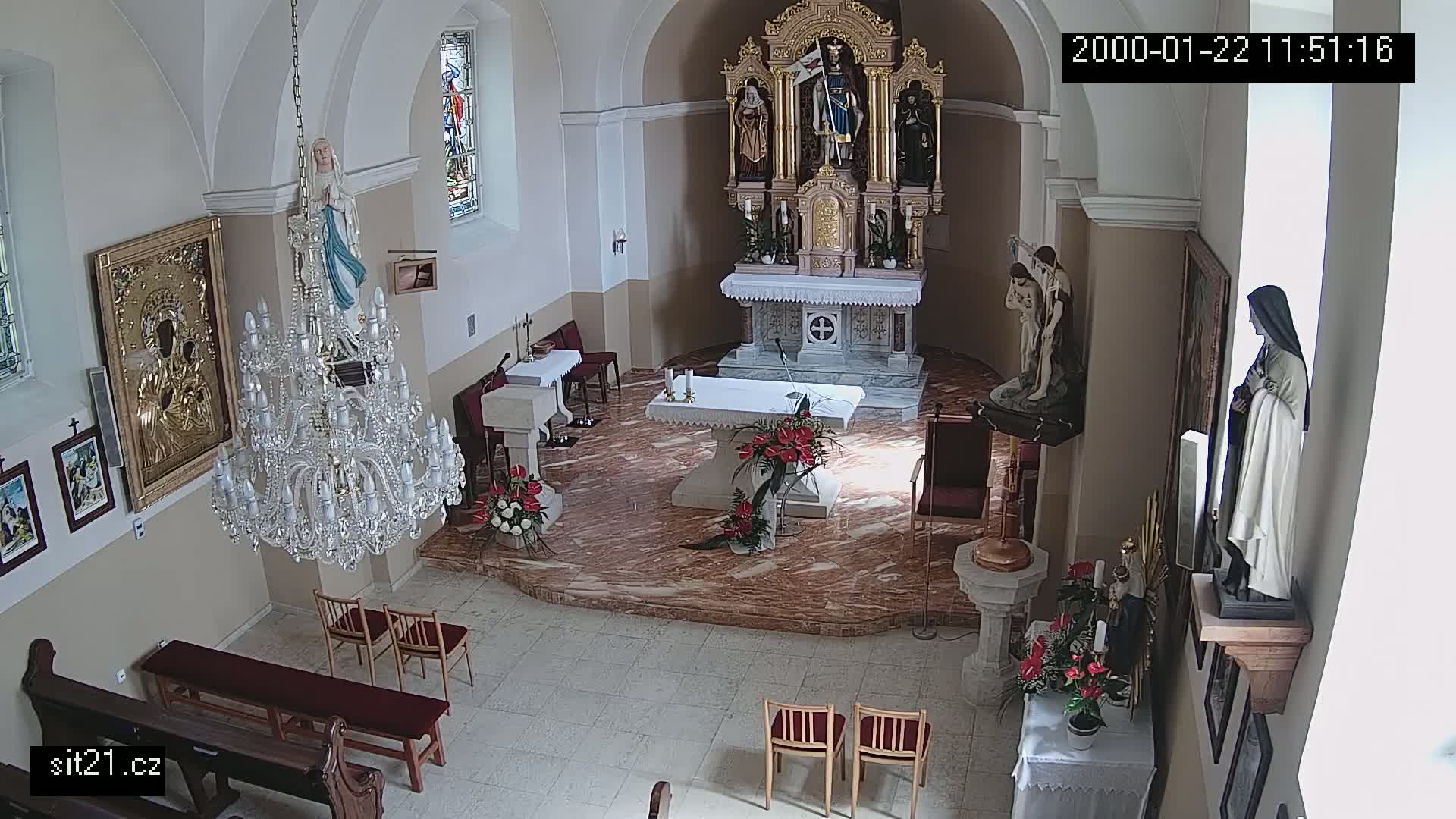 Ludslavice Church of St. Wenceslaus (Kostel) Indoor Live Cam -  Ludslavice, Kroměříz, Zlin, Czechia
