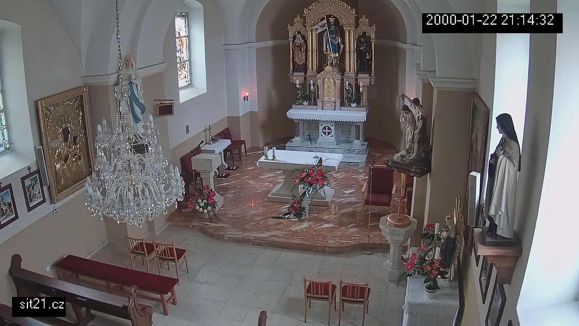 Ludslavice Church of St. Wenceslaus (Kostel) Indoor Live Cam -  Ludslavice, Kroměříz, Zlin, Czechia