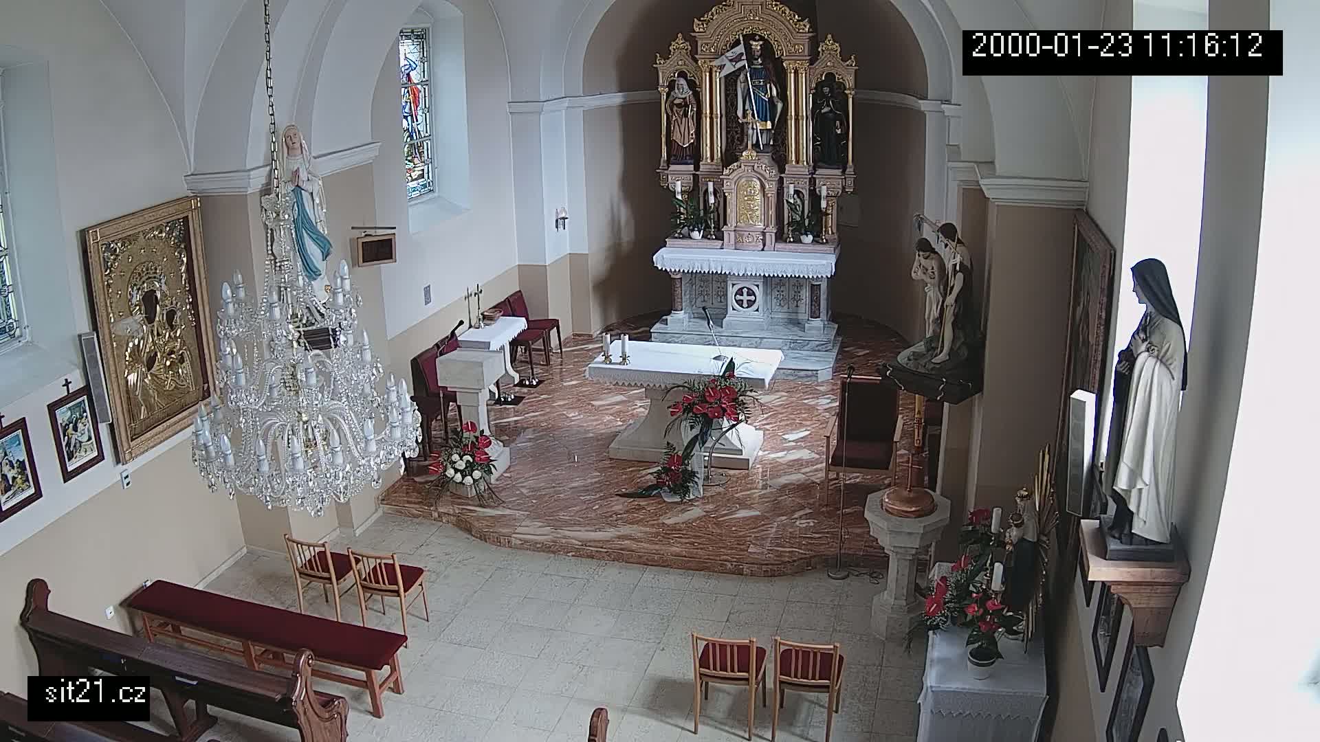 Ludslavice Church of St. Wenceslaus (Kostel) Indoor Live Cam -  Ludslavice, Kroměříz, Zlin, Czechia