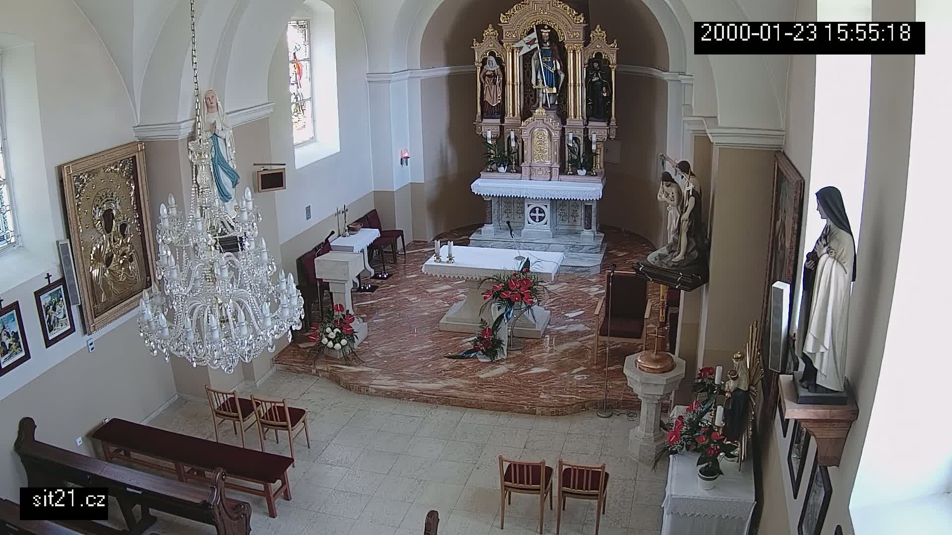 Ludslavice Church of St. Wenceslaus (Kostel) Indoor Live Cam -  Ludslavice, Kroměříz, Zlin, Czechia
