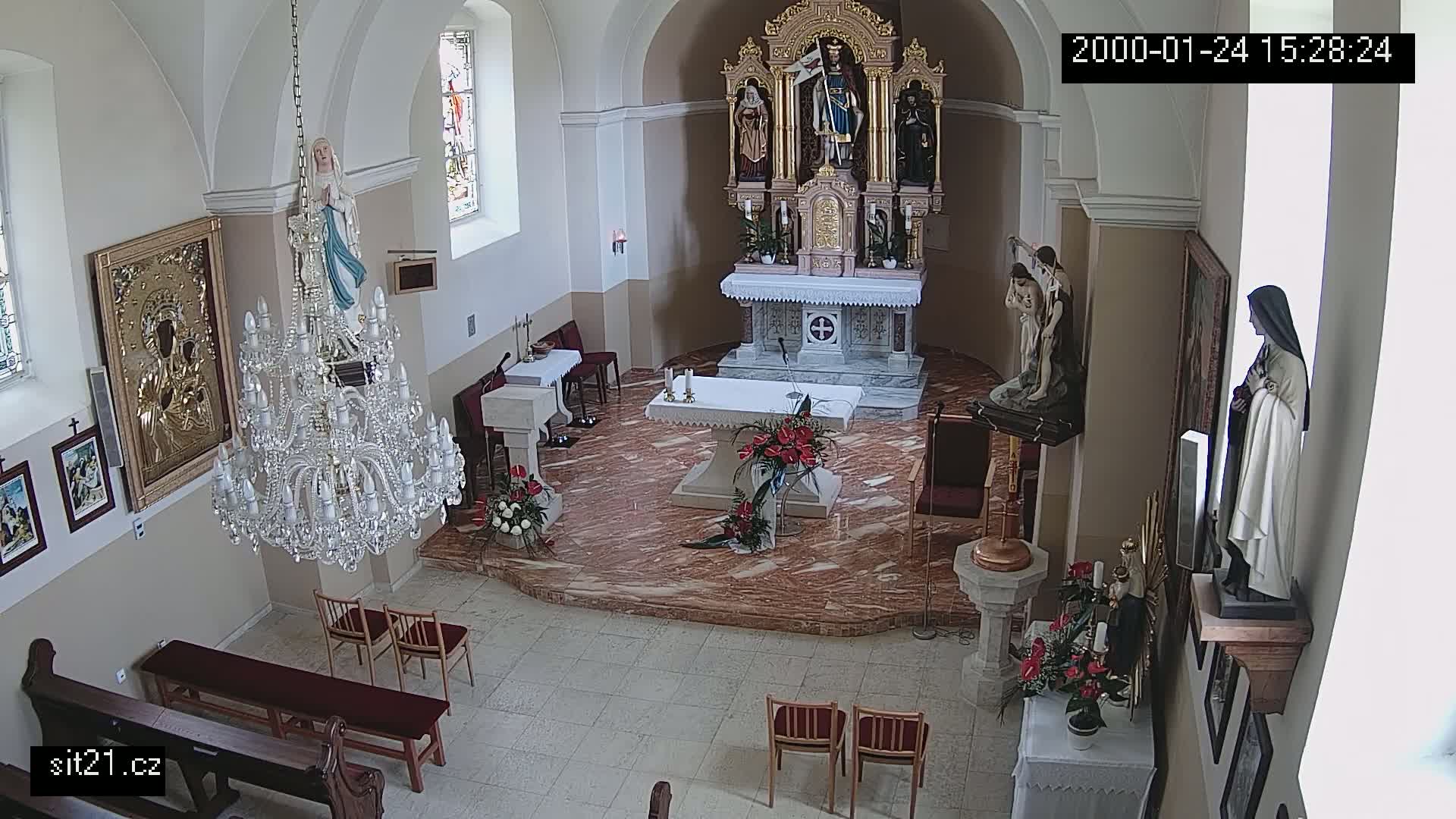 Ludslavice Church of St. Wenceslaus (Kostel) Indoor Live Cam -  Ludslavice, Kroměříz, Zlin, Czechia