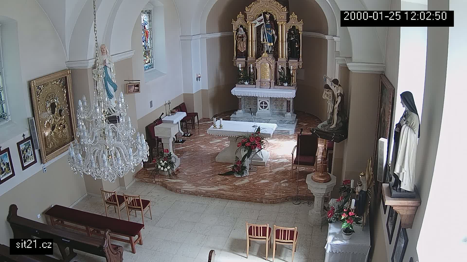 Ludslavice Church of St. Wenceslaus (Kostel) Indoor Live Cam -  Ludslavice, Kroměříz, Zlin, Czechia