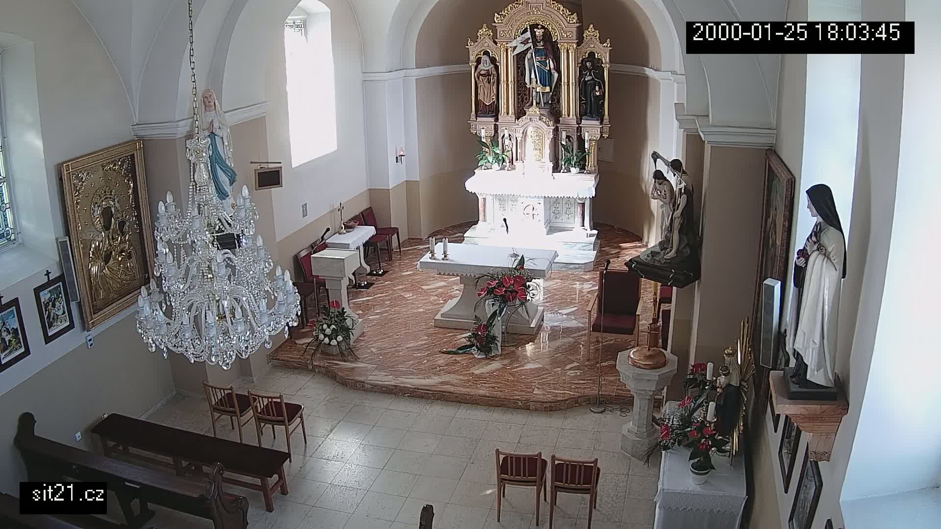 Ludslavice Church of St. Wenceslaus (Kostel) Indoor Live Cam -  Ludslavice, Kroměříz, Zlin, Czechia