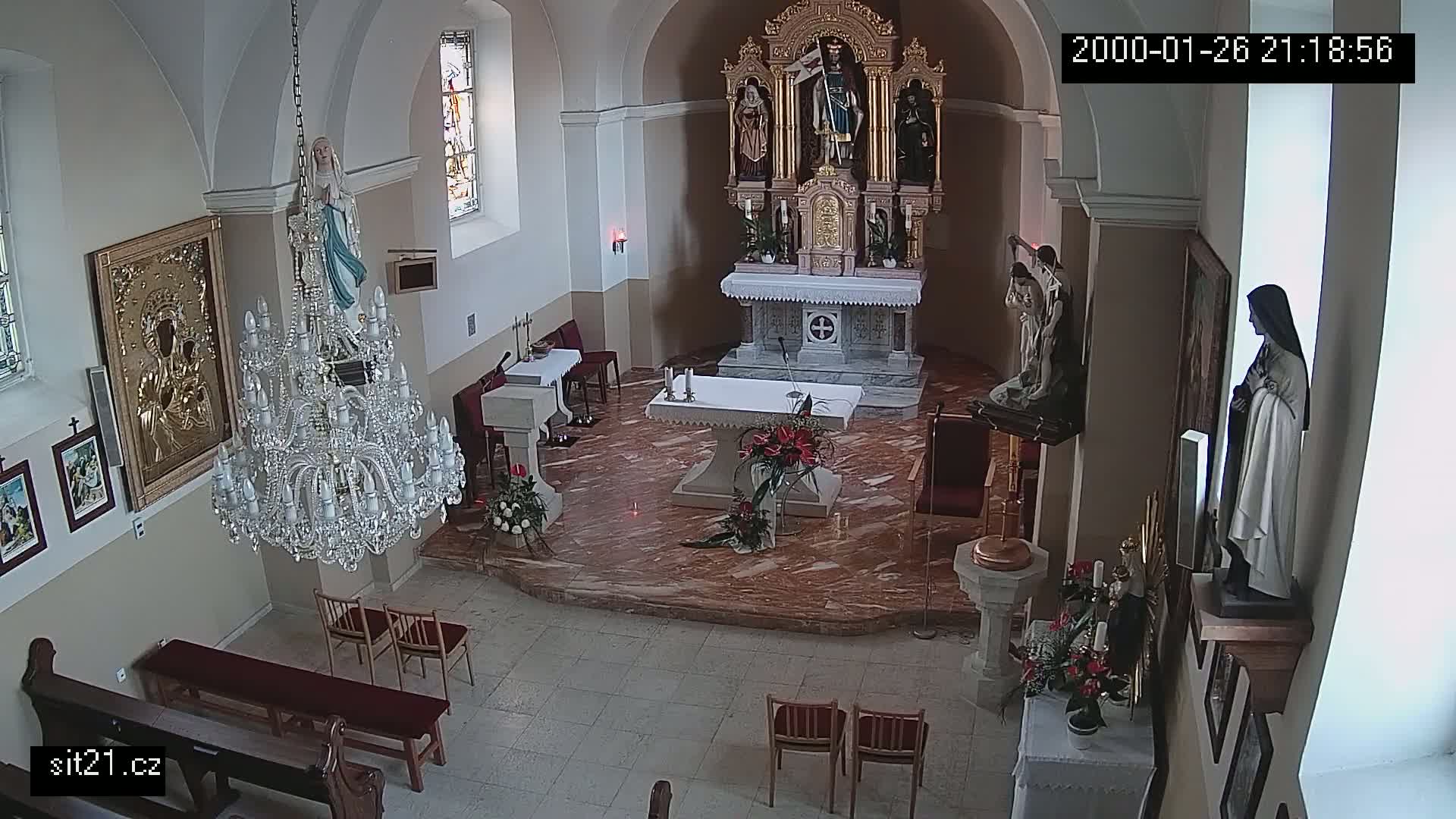 Ludslavice Church of St. Wenceslaus (Kostel) Indoor Live Cam -  Ludslavice, Kroměříz, Zlin, Czechia