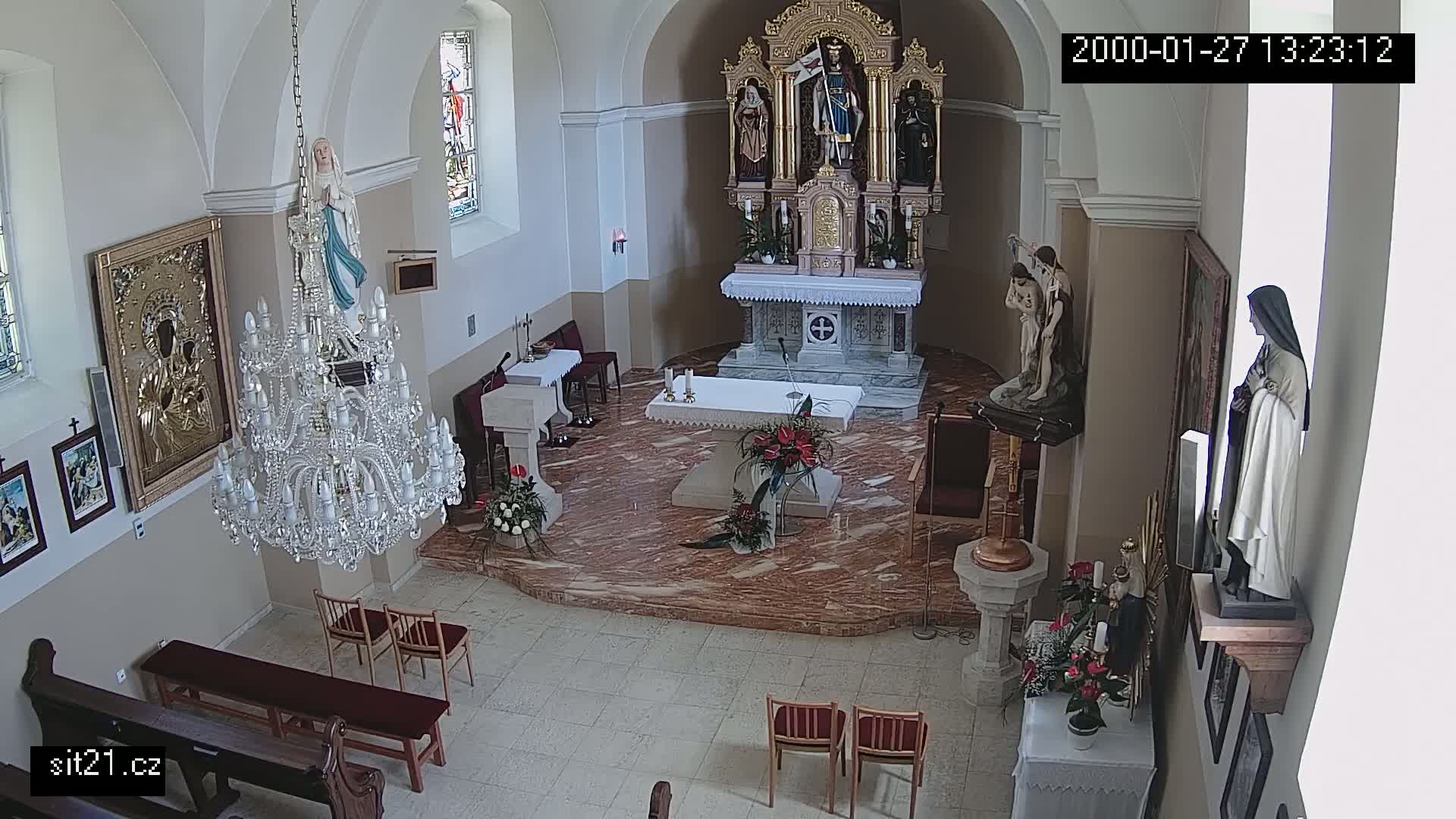 Ludslavice Church of St. Wenceslaus (Kostel) Indoor Live Cam -  Ludslavice, Kroměříz, Zlin, Czechia