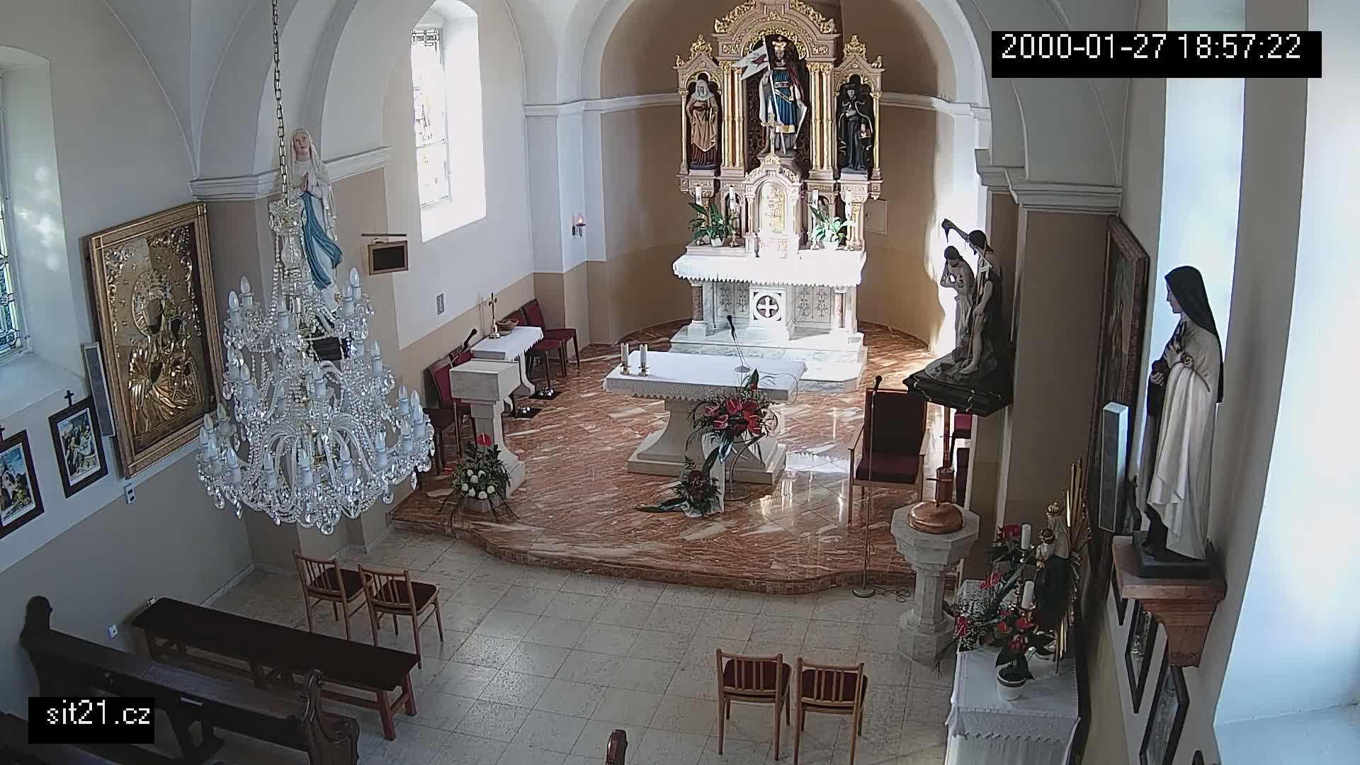 Ludslavice Church of St. Wenceslaus (Kostel) Indoor Live Cam -  Ludslavice, Kroměříz, Zlin, Czechia
