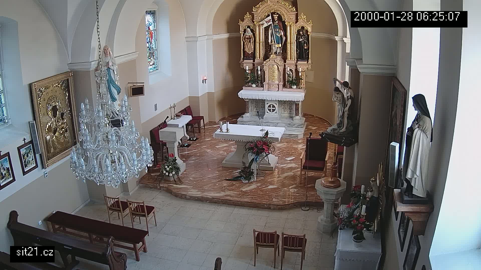 Ludslavice Church of St. Wenceslaus (Kostel) Indoor Live Cam -  Ludslavice, Kroměříz, Zlin, Czechia