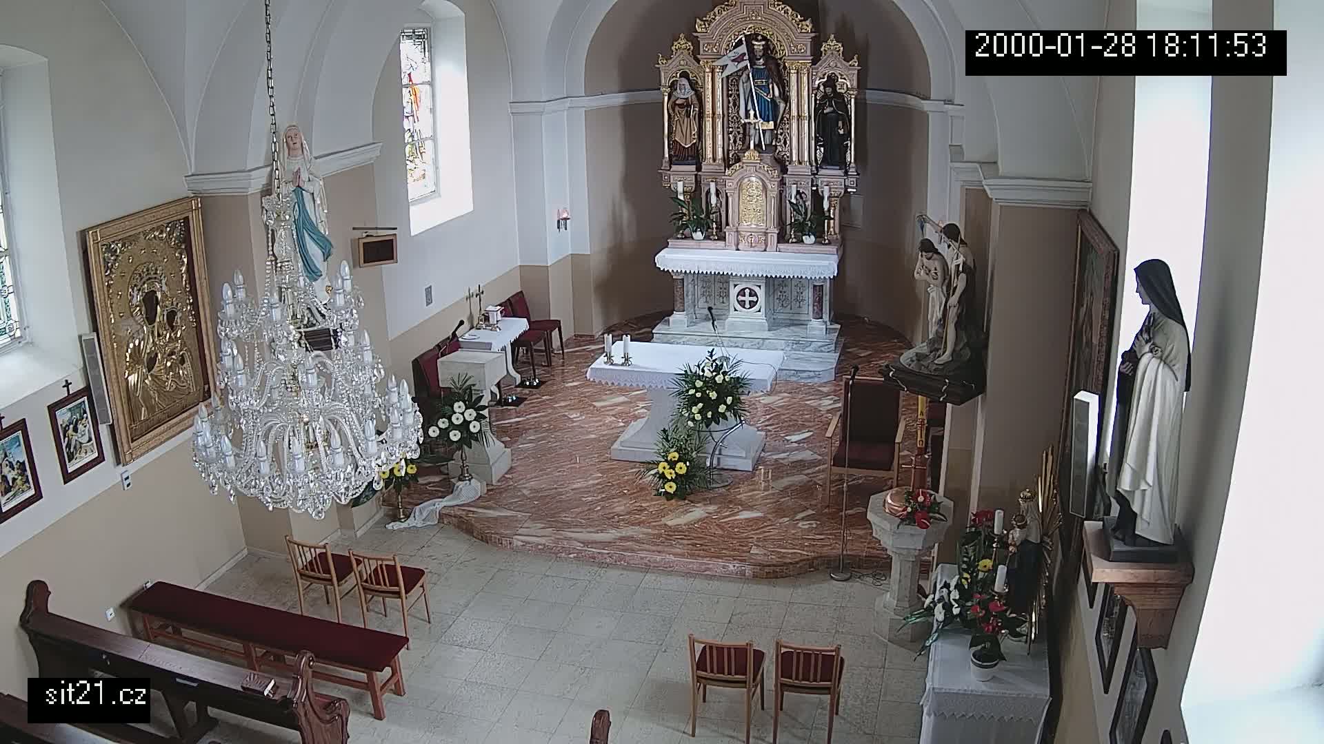 Ludslavice Church of St. Wenceslaus (Kostel) Indoor Live Cam -  Ludslavice, Kroměříz, Zlin, Czechia