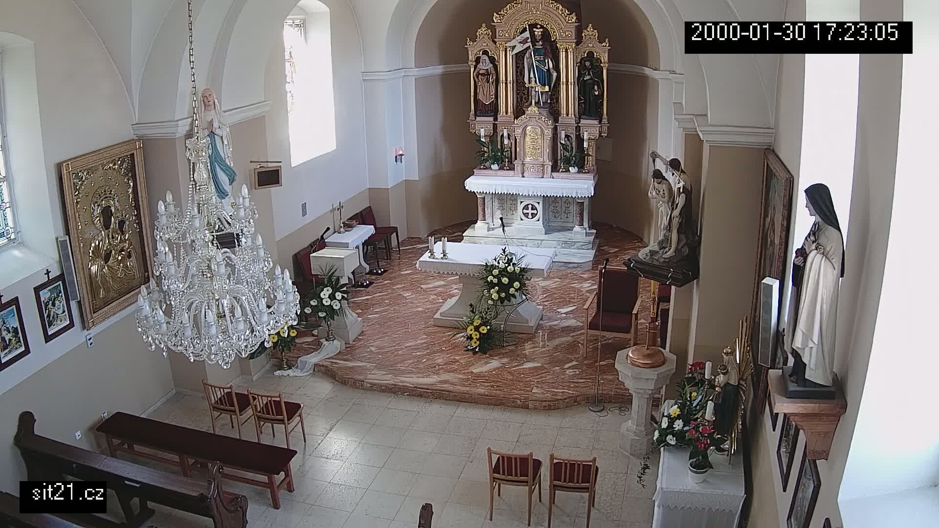 Ludslavice Church of St. Wenceslaus (Kostel) Indoor Live Cam -  Ludslavice, Kroměříz, Zlin, Czechia