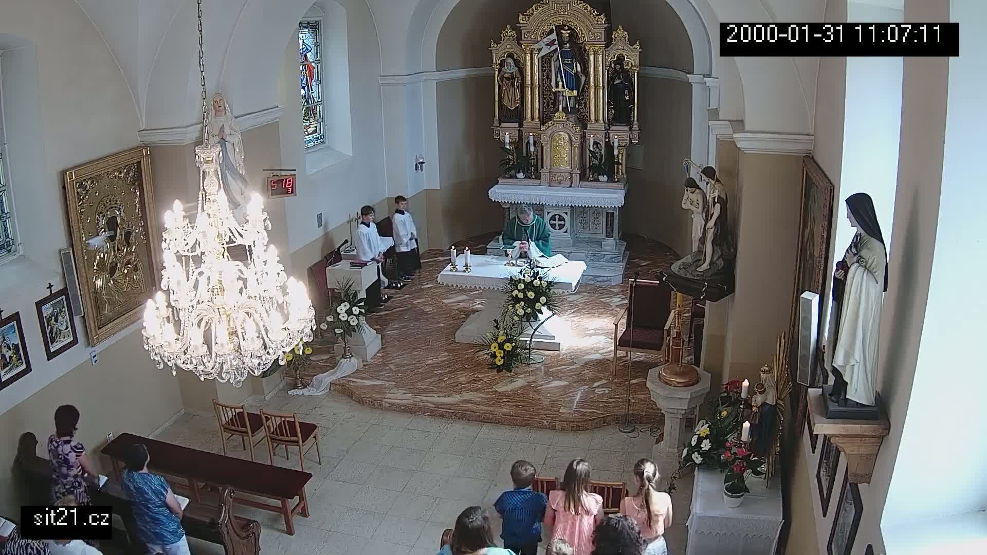 Ludslavice Church of St. Wenceslaus (Kostel) Indoor Live Cam -  Ludslavice, Kroměříz, Zlin, Czechia