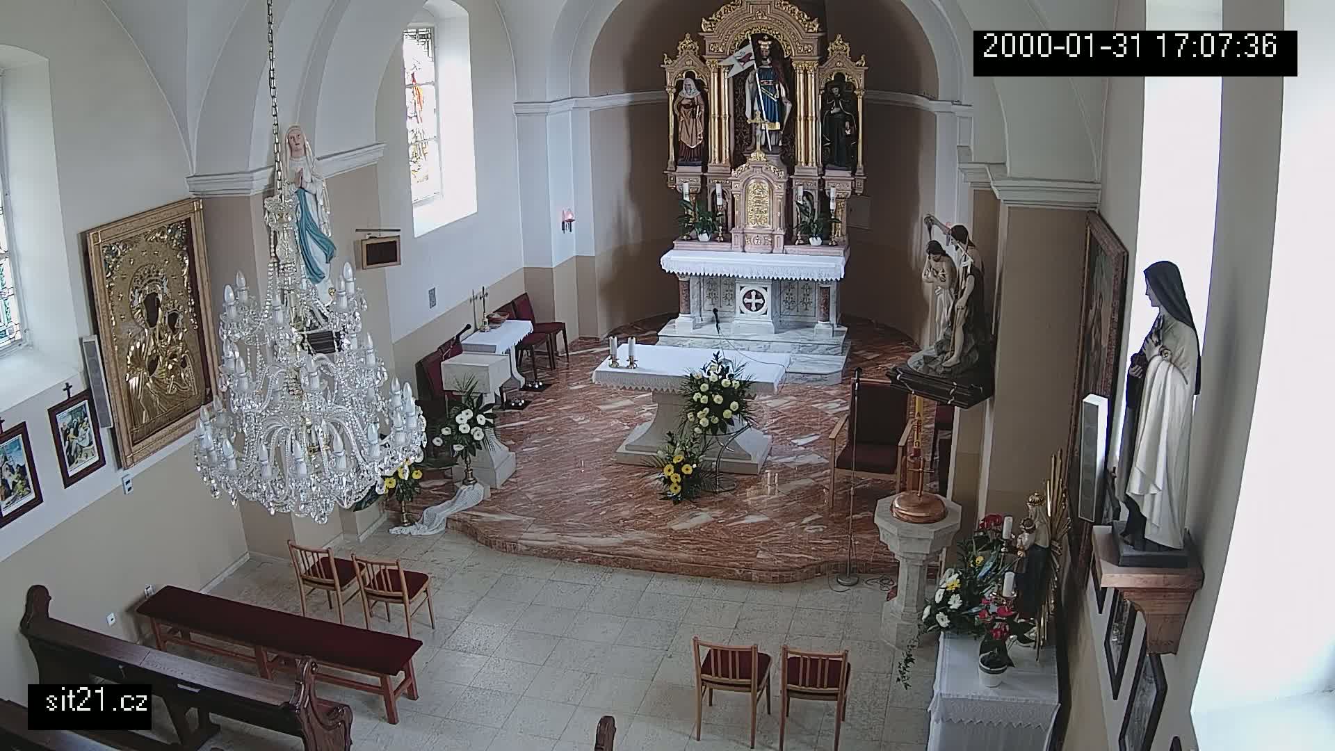 Ludslavice Church of St. Wenceslaus (Kostel) Indoor Live Cam -  Ludslavice, Kroměříz, Zlin, Czechia