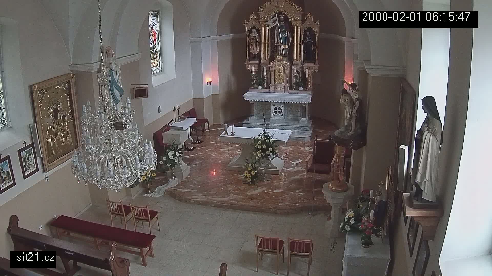Ludslavice Church of St. Wenceslaus (Kostel) Indoor Live Cam -  Ludslavice, Kroměříz, Zlin, Czechia