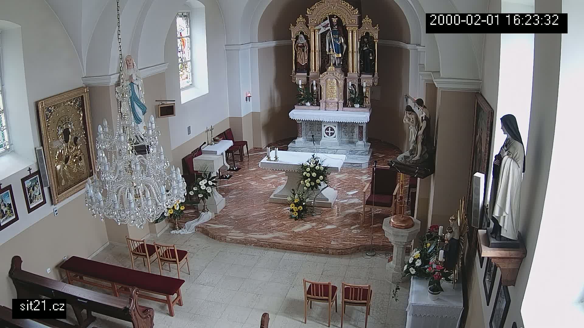 Ludslavice Church of St. Wenceslaus (Kostel) Indoor Live Cam -  Ludslavice, Kroměříz, Zlin, Czechia