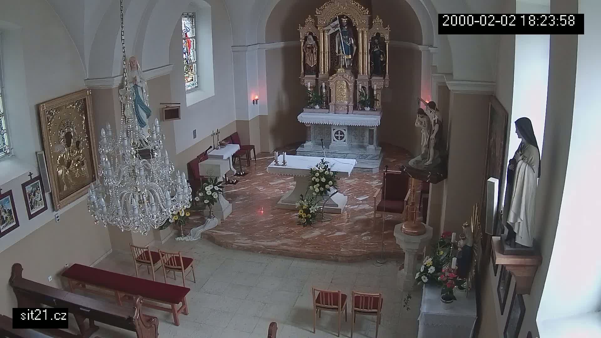 Ludslavice Church of St. Wenceslaus (Kostel) Indoor Live Cam -  Ludslavice, Kroměříz, Zlin, Czechia