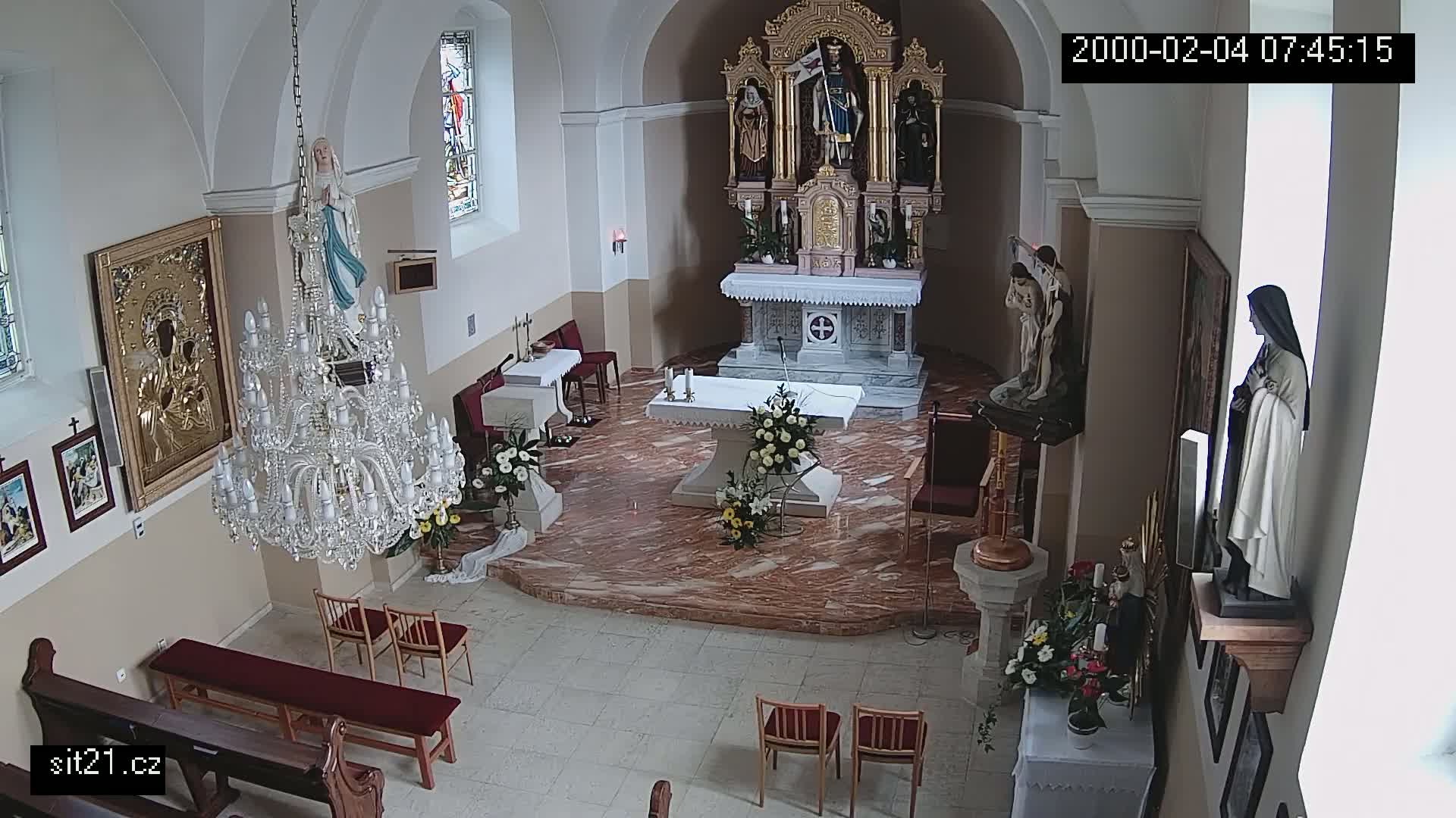 Ludslavice Church of St. Wenceslaus (Kostel) Indoor Live Cam -  Ludslavice, Kroměříz, Zlin, Czechia