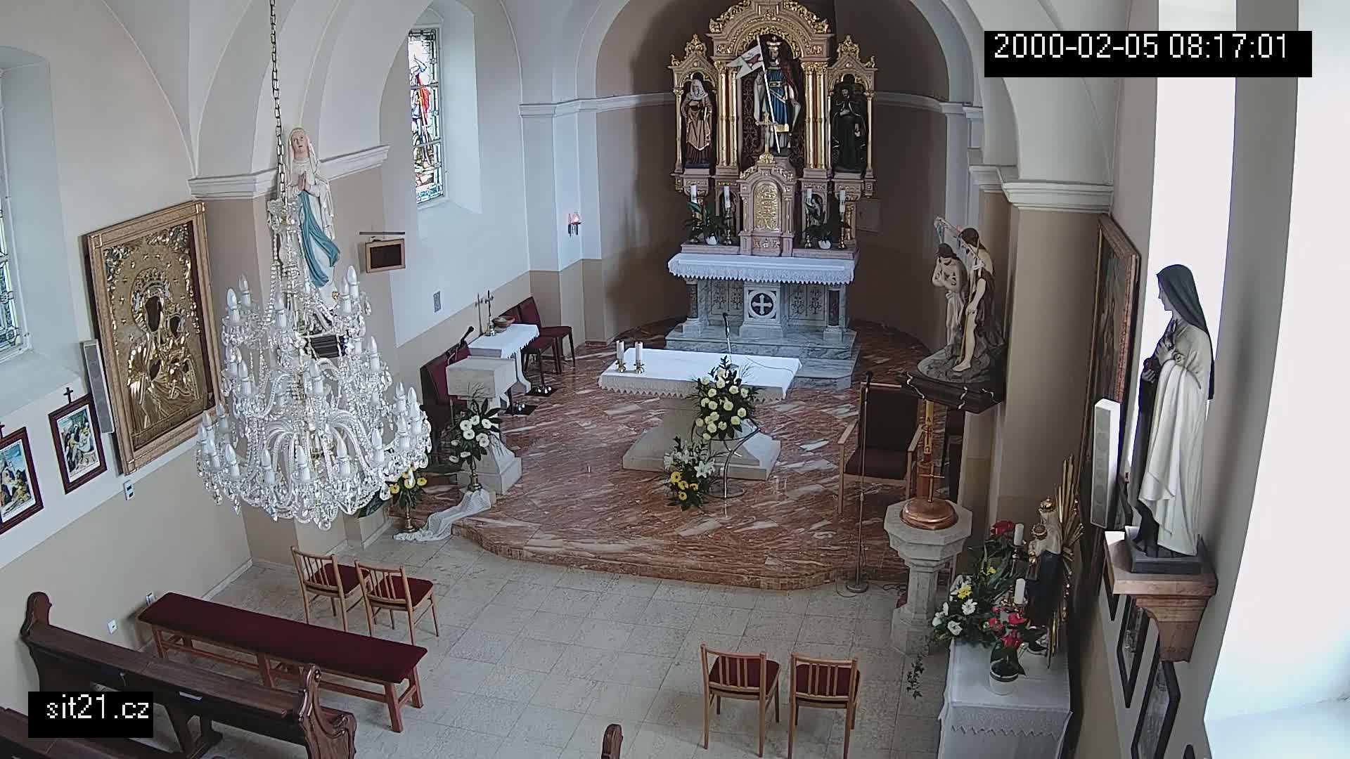 Ludslavice Church of St. Wenceslaus (Kostel) Indoor Live Cam -  Ludslavice, Kroměříz, Zlin, Czechia