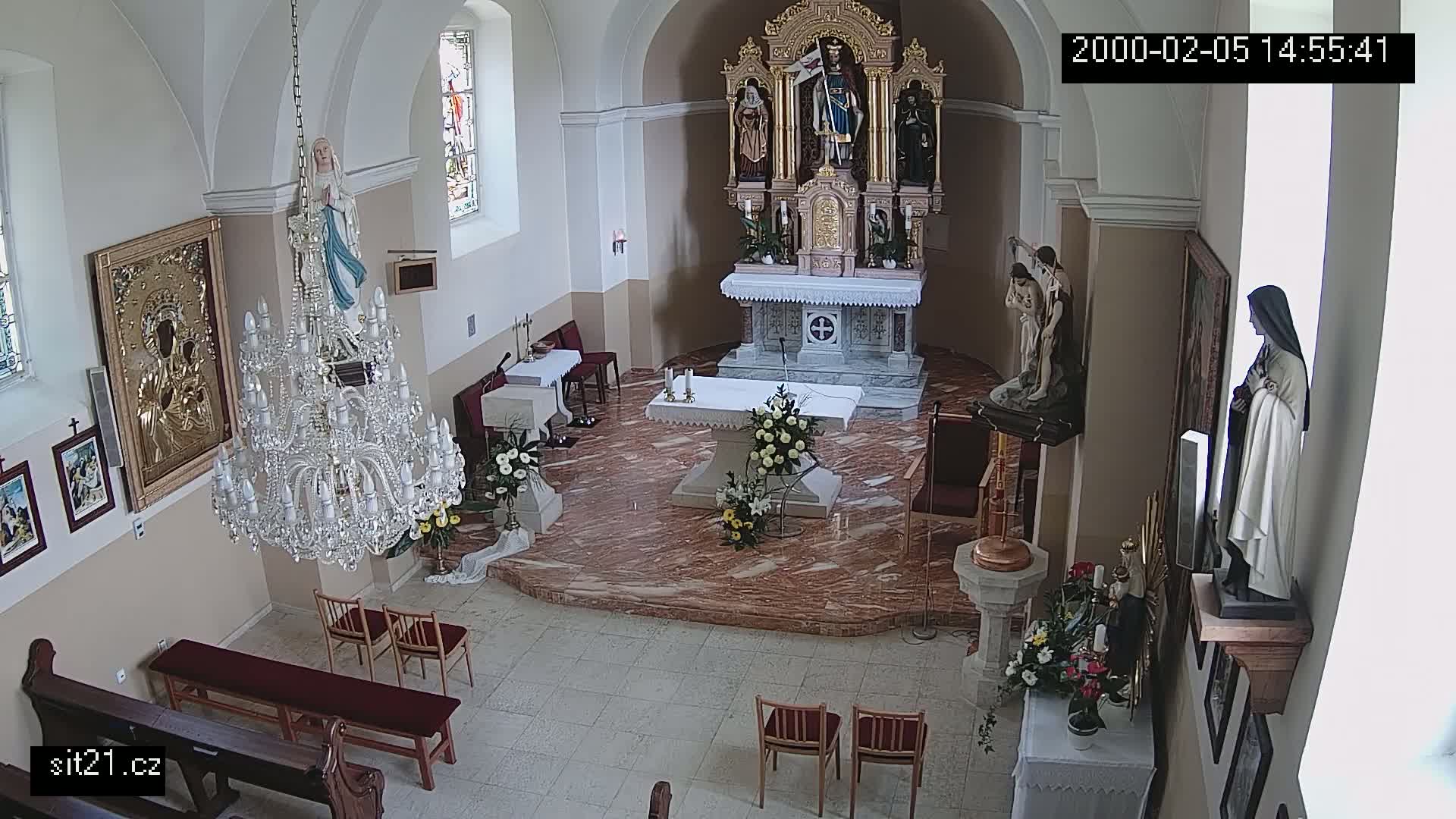 Ludslavice Church of St. Wenceslaus (Kostel) Indoor Live Cam -  Ludslavice, Kroměříz, Zlin, Czechia