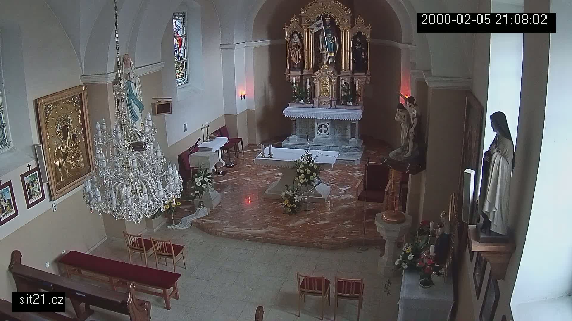 Ludslavice Church of St. Wenceslaus (Kostel) Indoor Live Cam -  Ludslavice, Kroměříz, Zlin, Czechia