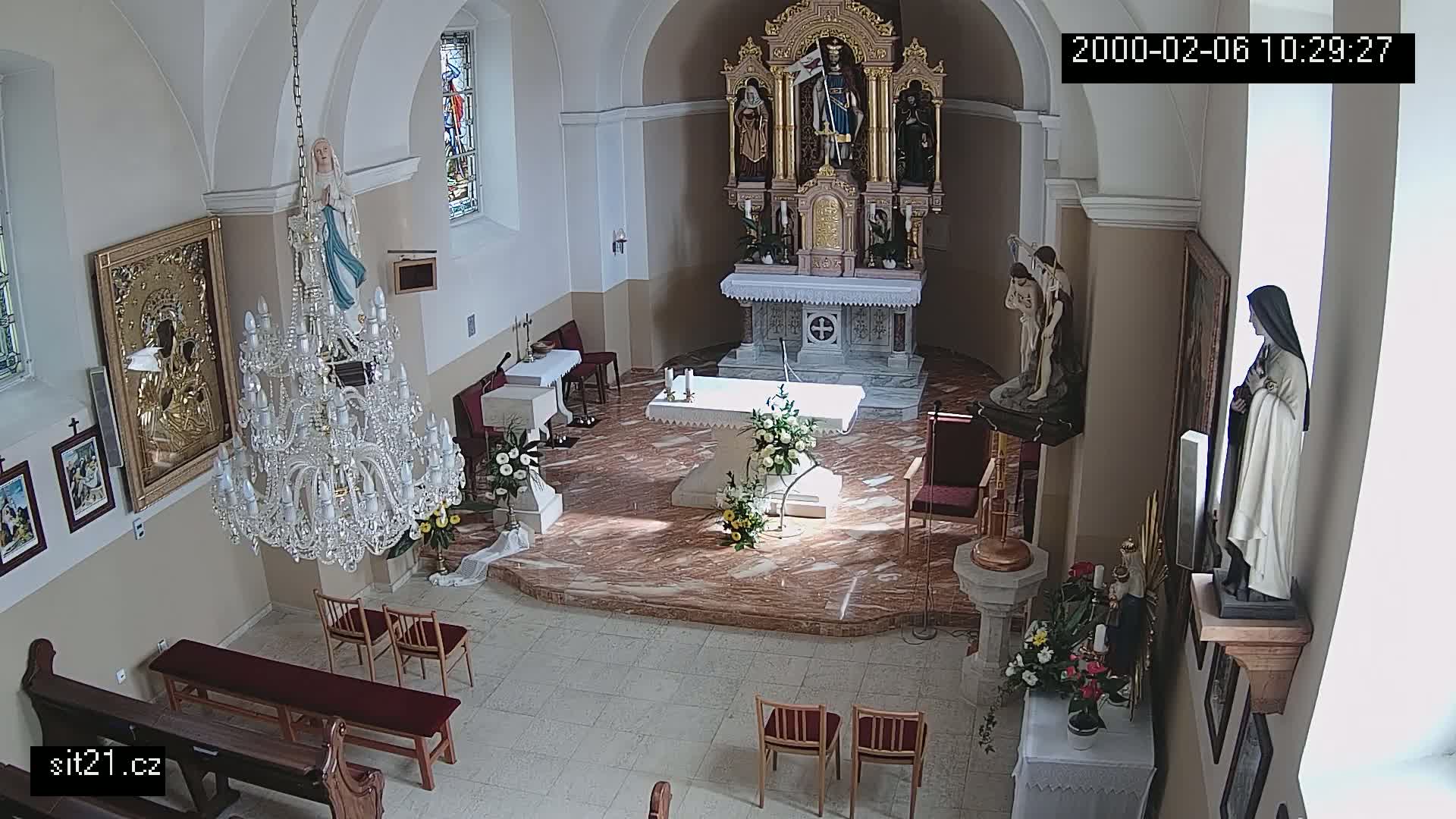 Ludslavice Church of St. Wenceslaus (Kostel) Indoor Live Cam -  Ludslavice, Kroměříz, Zlin, Czechia