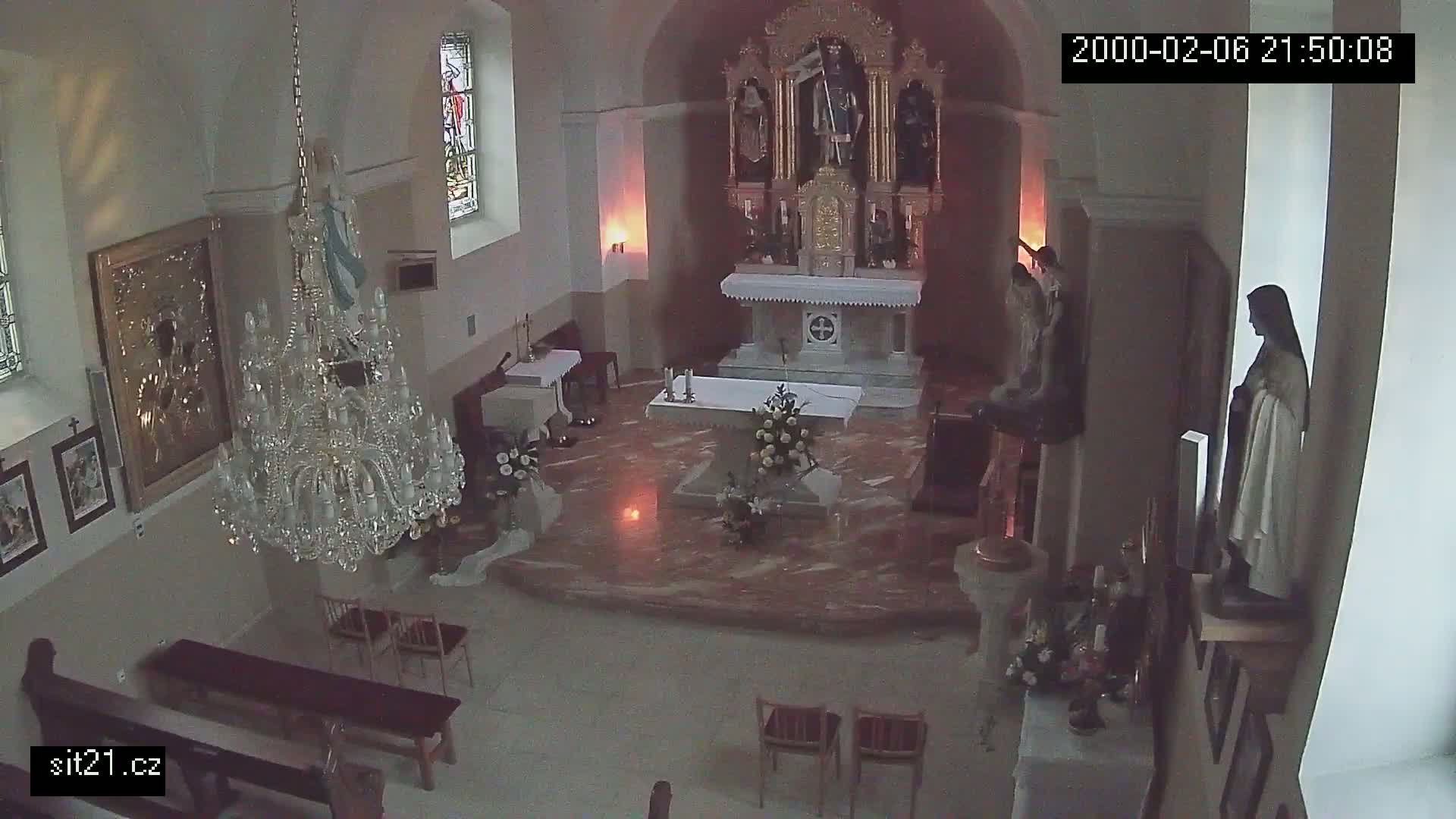 Ludslavice Church of St. Wenceslaus (Kostel) Indoor Live Cam -  Ludslavice, Kroměříz, Zlin, Czechia