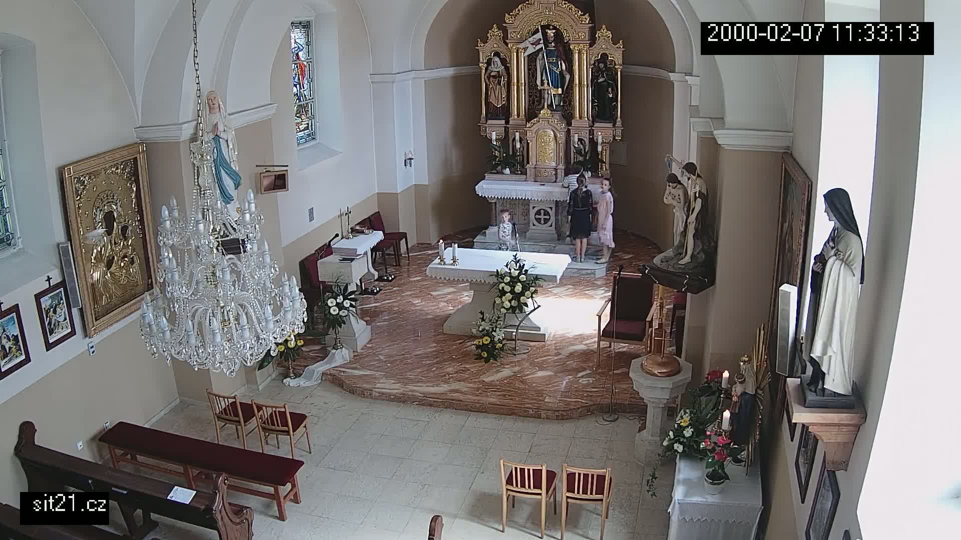 Ludslavice Church of St. Wenceslaus (Kostel) Indoor Live Cam -  Ludslavice, Kroměříz, Zlin, Czechia