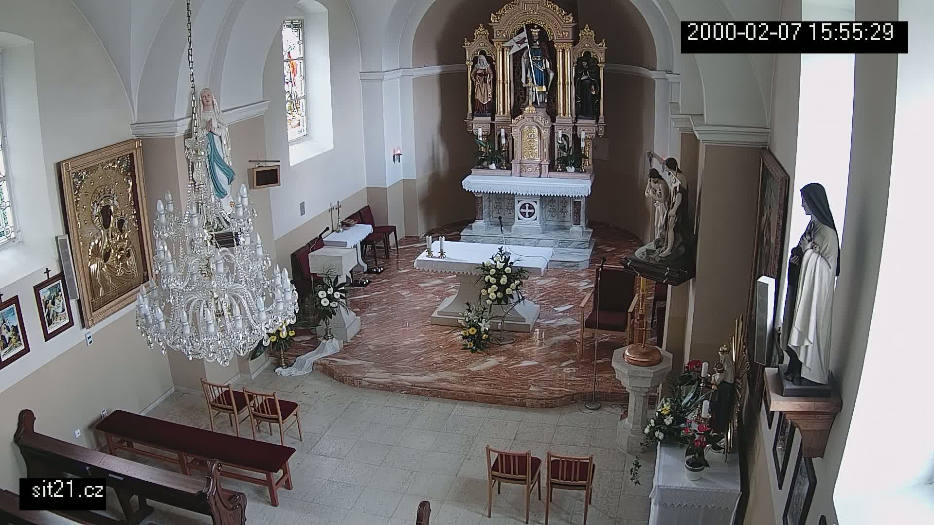 Ludslavice Church of St. Wenceslaus (Kostel) Indoor Live Cam -  Ludslavice, Kroměříz, Zlin, Czechia