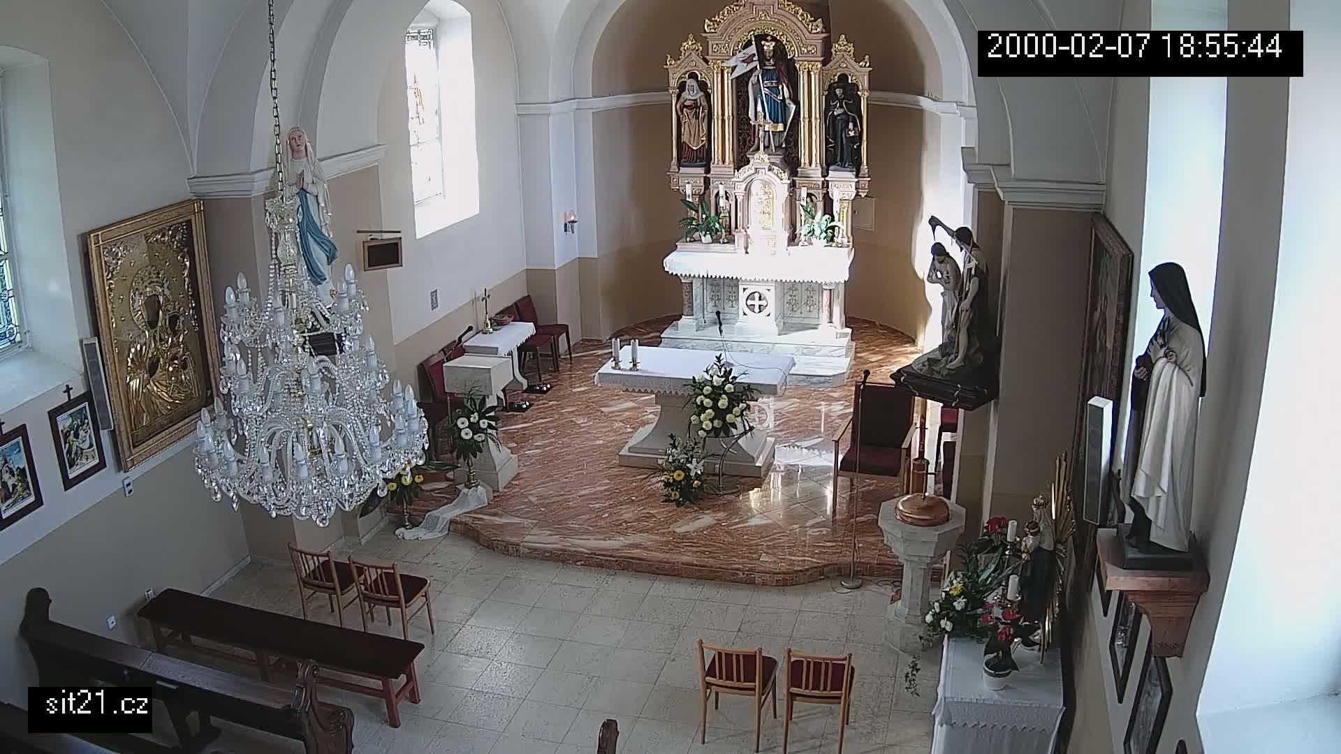 Ludslavice Church of St. Wenceslaus (Kostel) Indoor Live Cam -  Ludslavice, Kroměříz, Zlin, Czechia