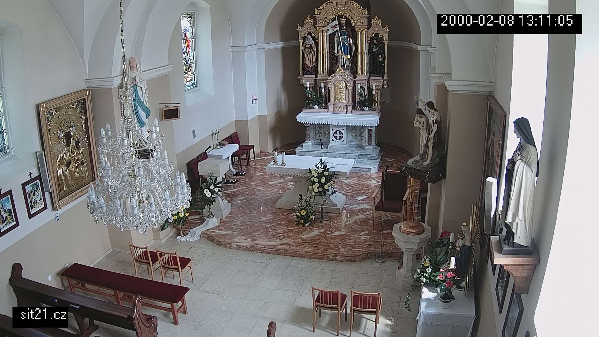 Ludslavice Church of St. Wenceslaus (Kostel) Indoor Live Cam -  Ludslavice, Kroměříz, Zlin, Czechia