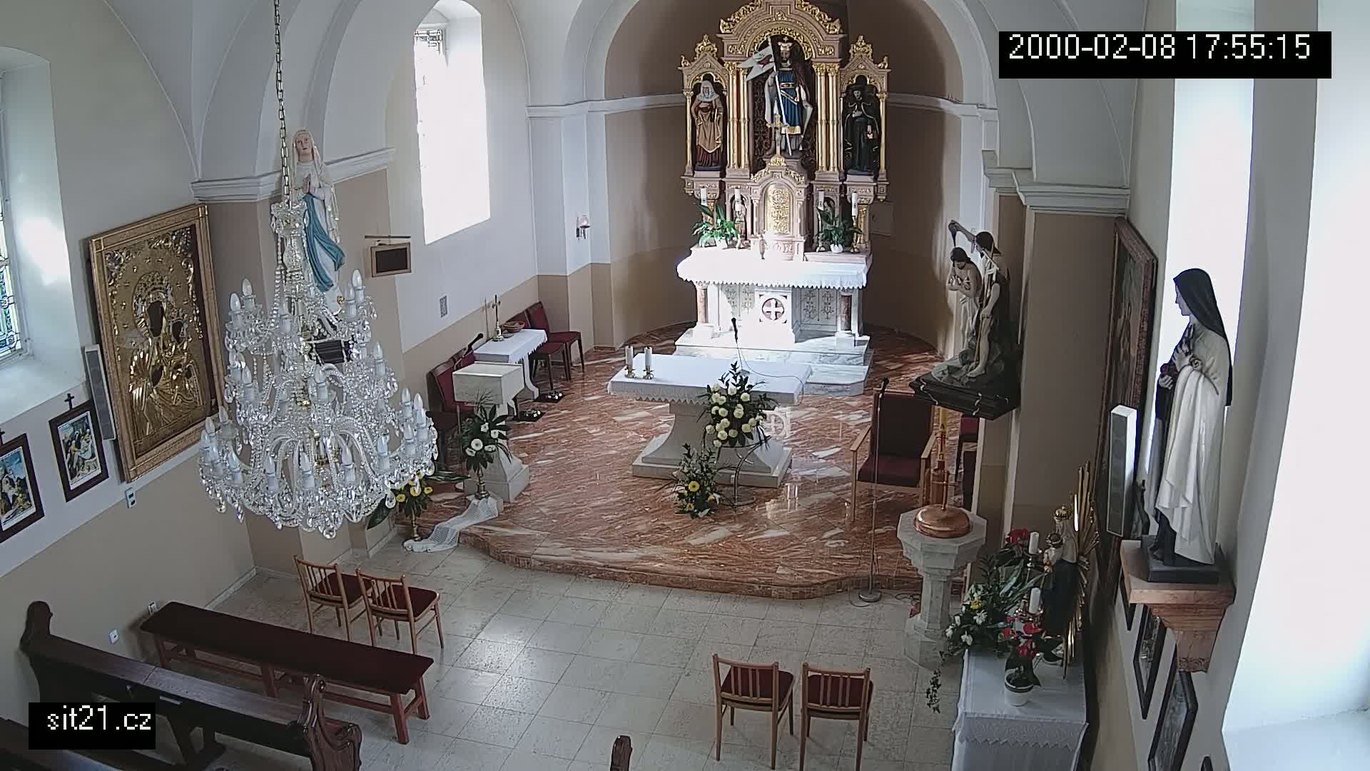 Ludslavice Church of St. Wenceslaus (Kostel) Indoor Live Cam -  Ludslavice, Kroměříz, Zlin, Czechia