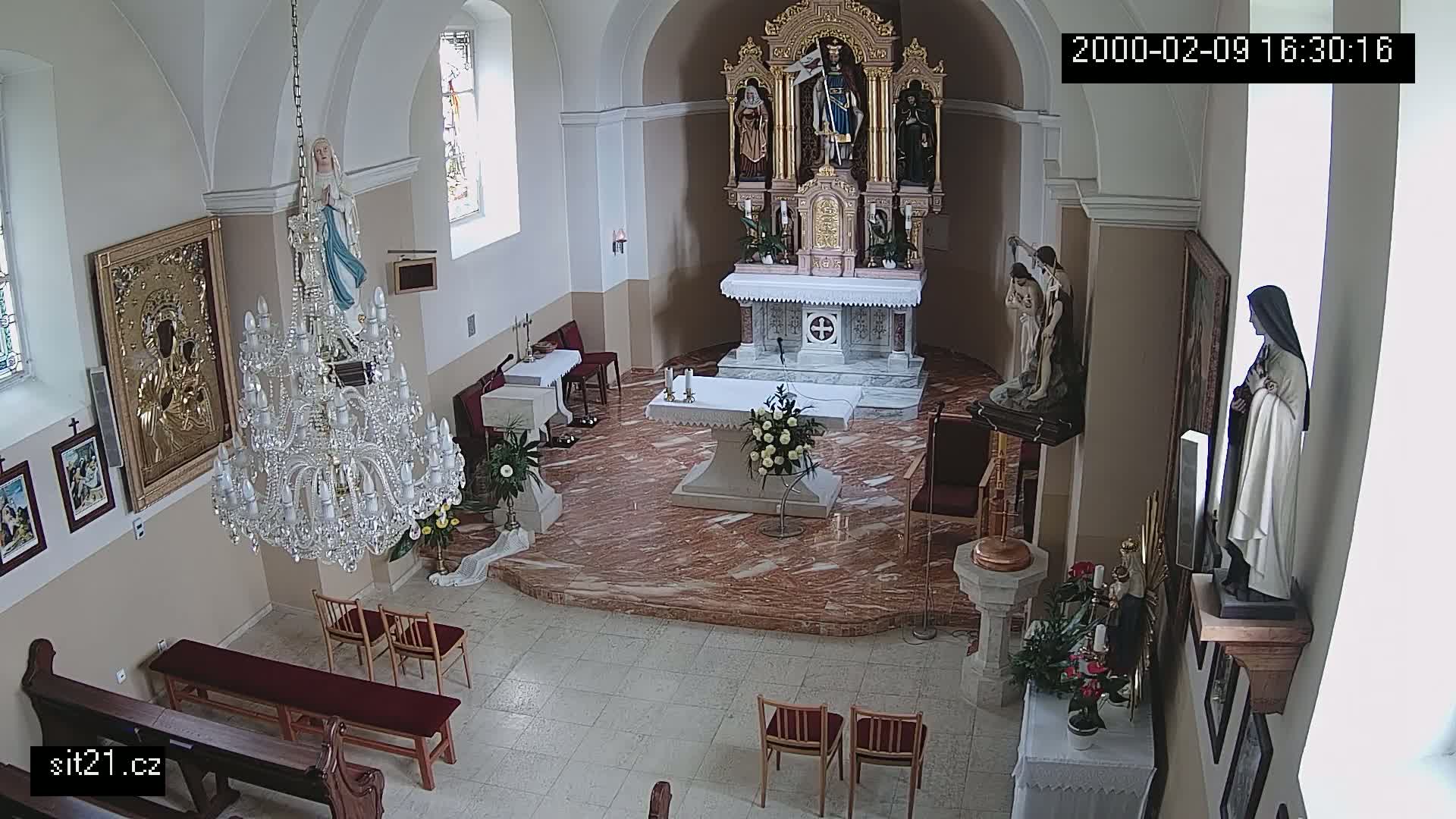 Ludslavice Church of St. Wenceslaus (Kostel) Indoor Live Cam -  Ludslavice, Kroměříz, Zlin, Czechia