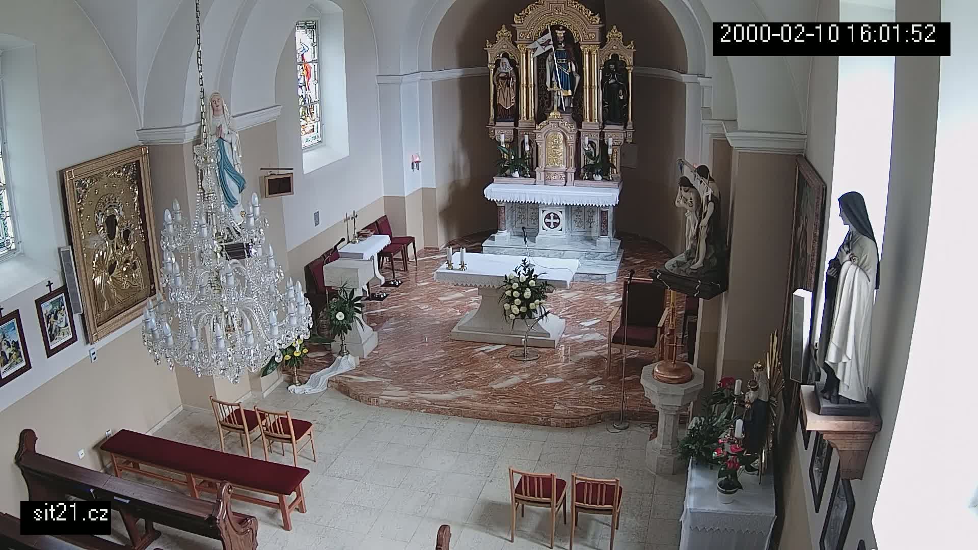 Ludslavice Church of St. Wenceslaus (Kostel) Indoor Live Cam -  Ludslavice, Kroměříz, Zlin, Czechia