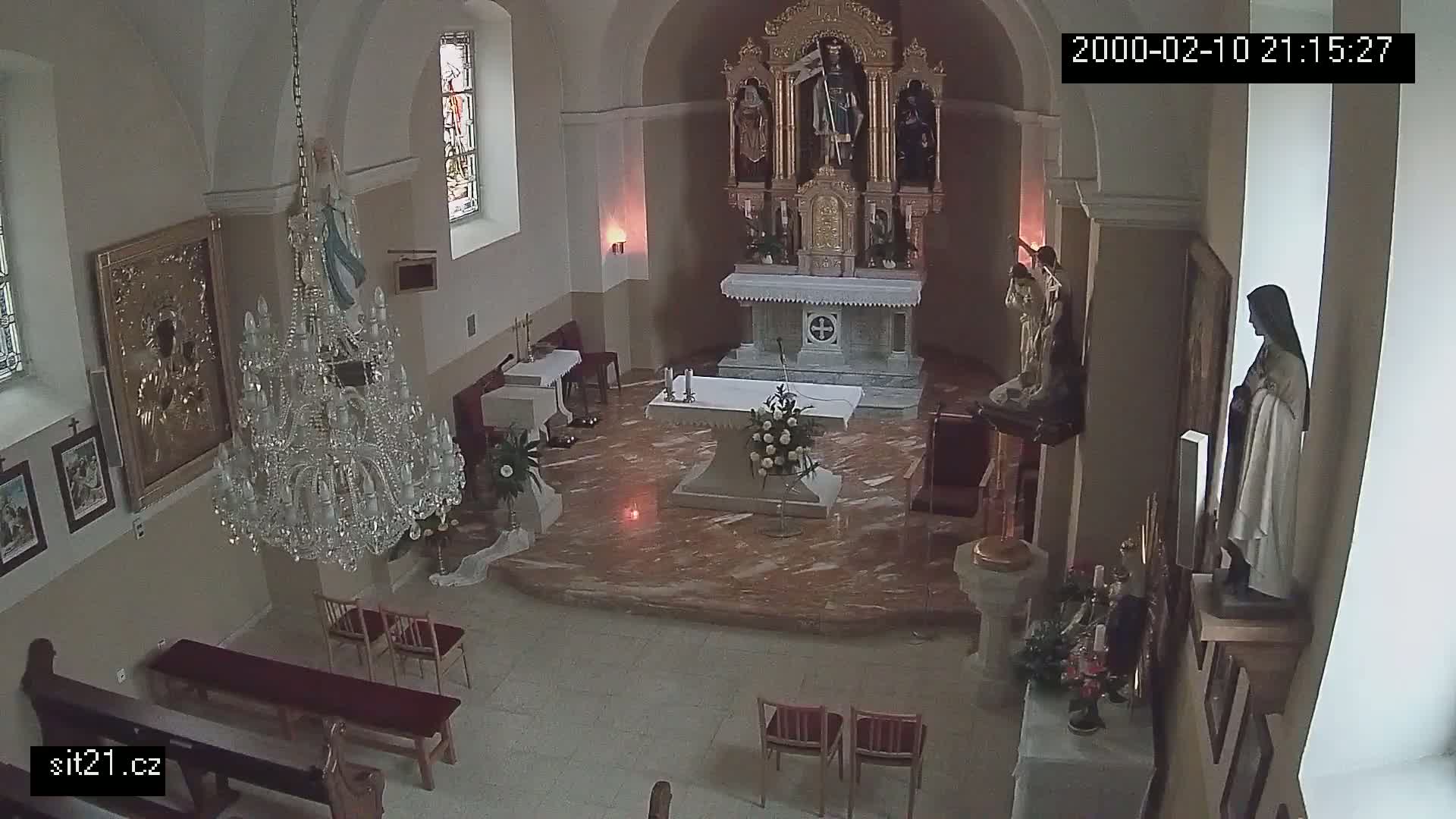 Ludslavice Church of St. Wenceslaus (Kostel) Indoor Live Cam -  Ludslavice, Kroměříz, Zlin, Czechia